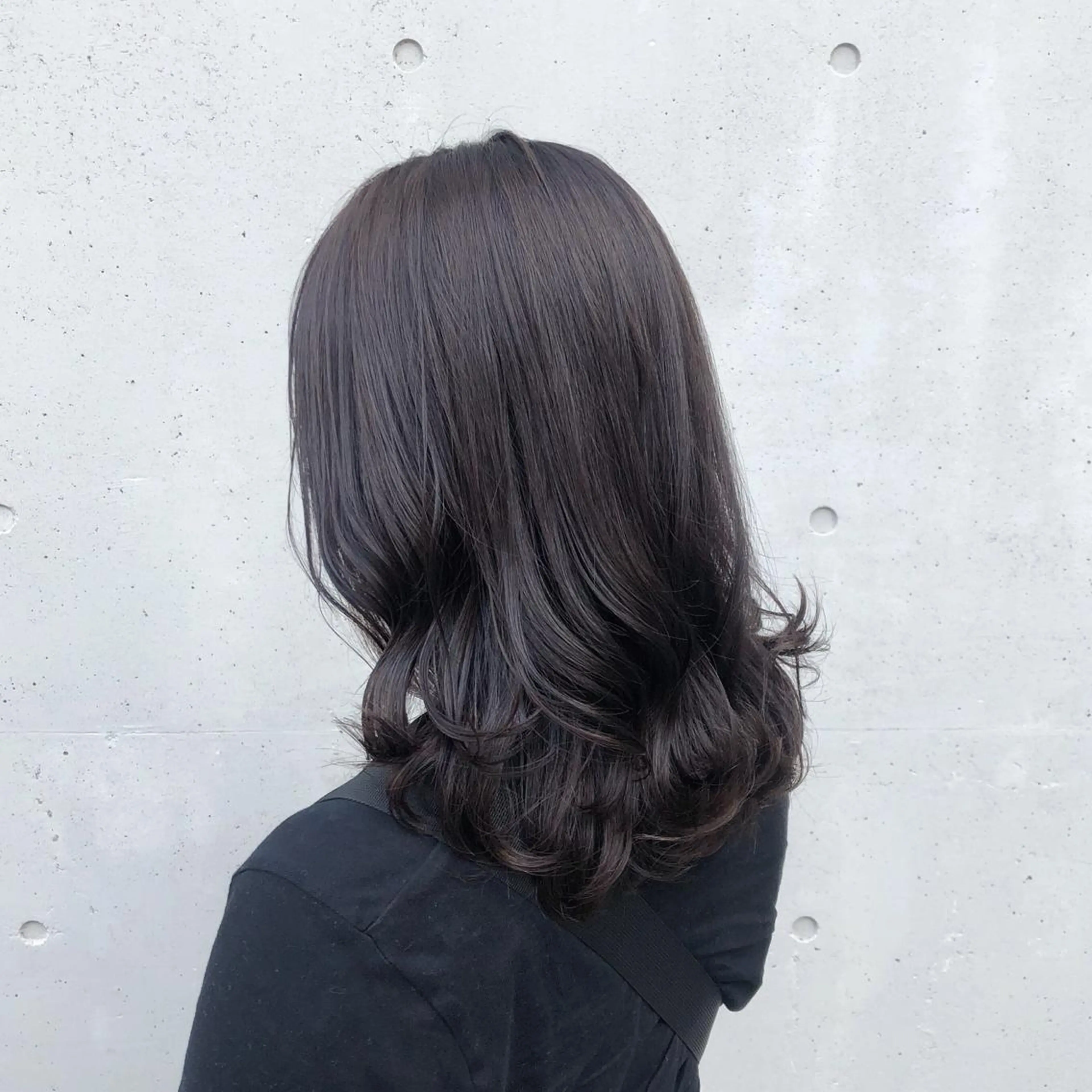 セミロング カラー ヘアアレンジ グレージュ 韓国風ヘア カット ヘアカラー トリートメント 酸性縮毛矯正🧴韓国 レイヤー/髪質改善のヘアスタイル