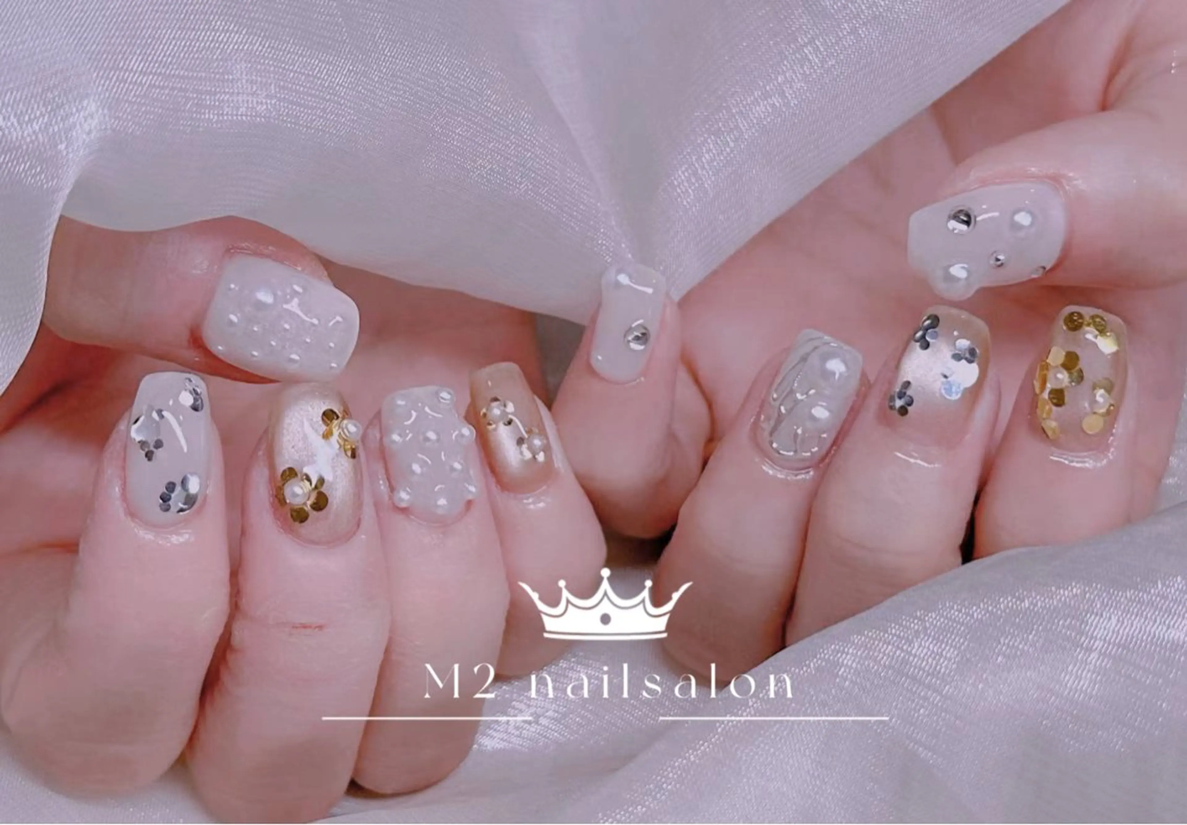 ネイル ハンドネイル 長さだし専門店 M2　rikaのネイルデザイン