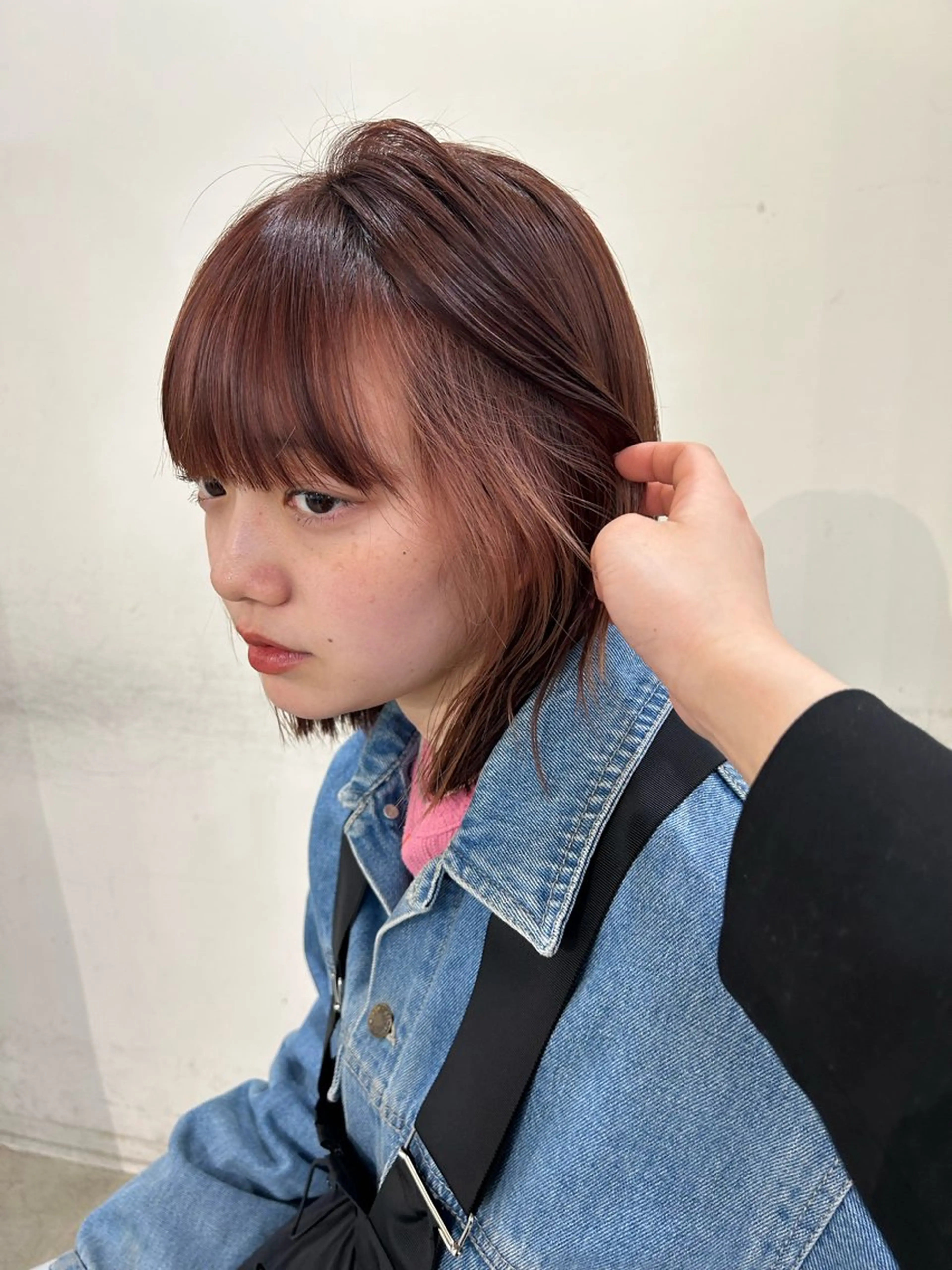 ミディアム レイヤーカット ベージュ/透明感/ レイヤー/あやか💕のヘアスタイル