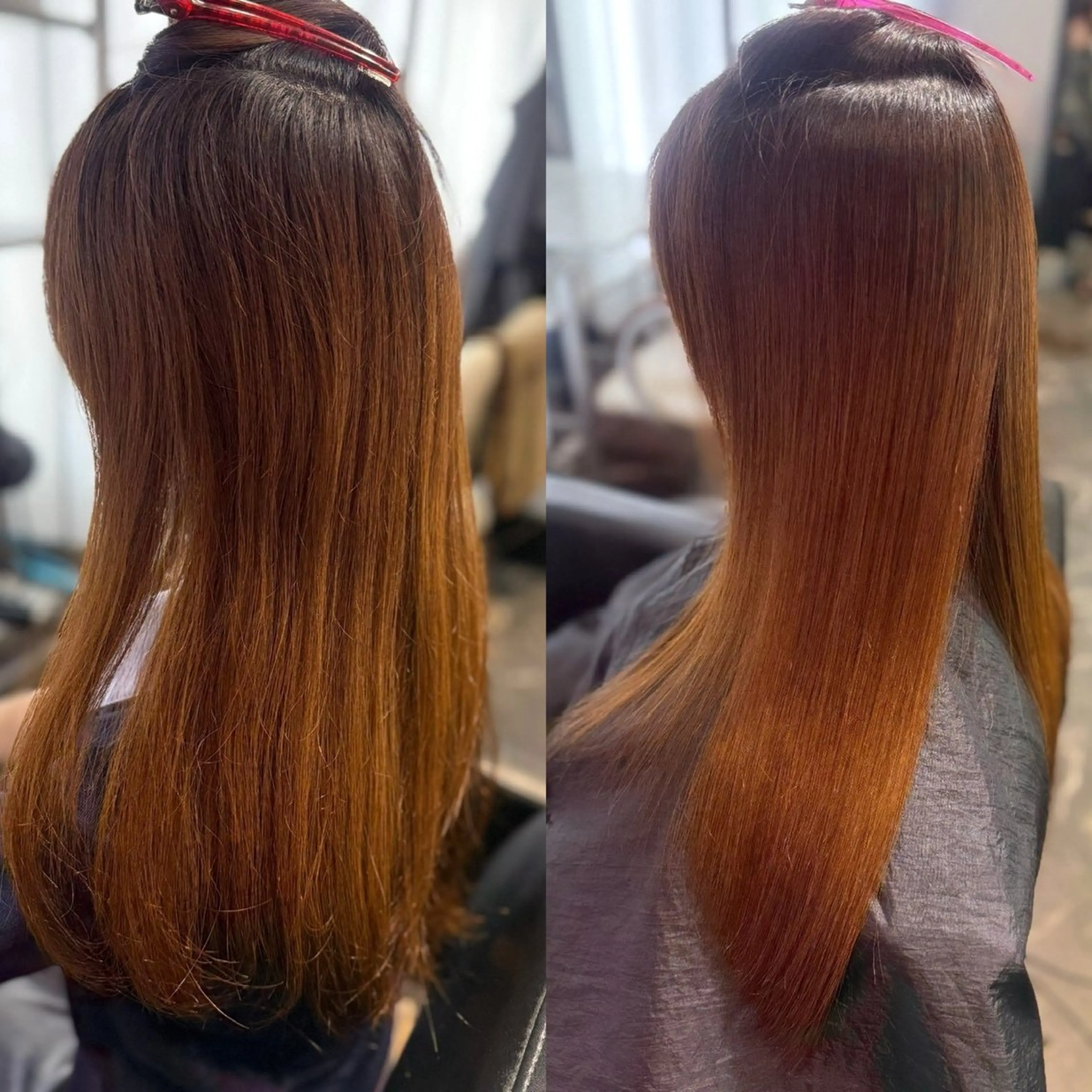 ロング 縮毛矯正 トリートメント 酸性ストレート 髪質改善大槻勇樹のヘアスタイル