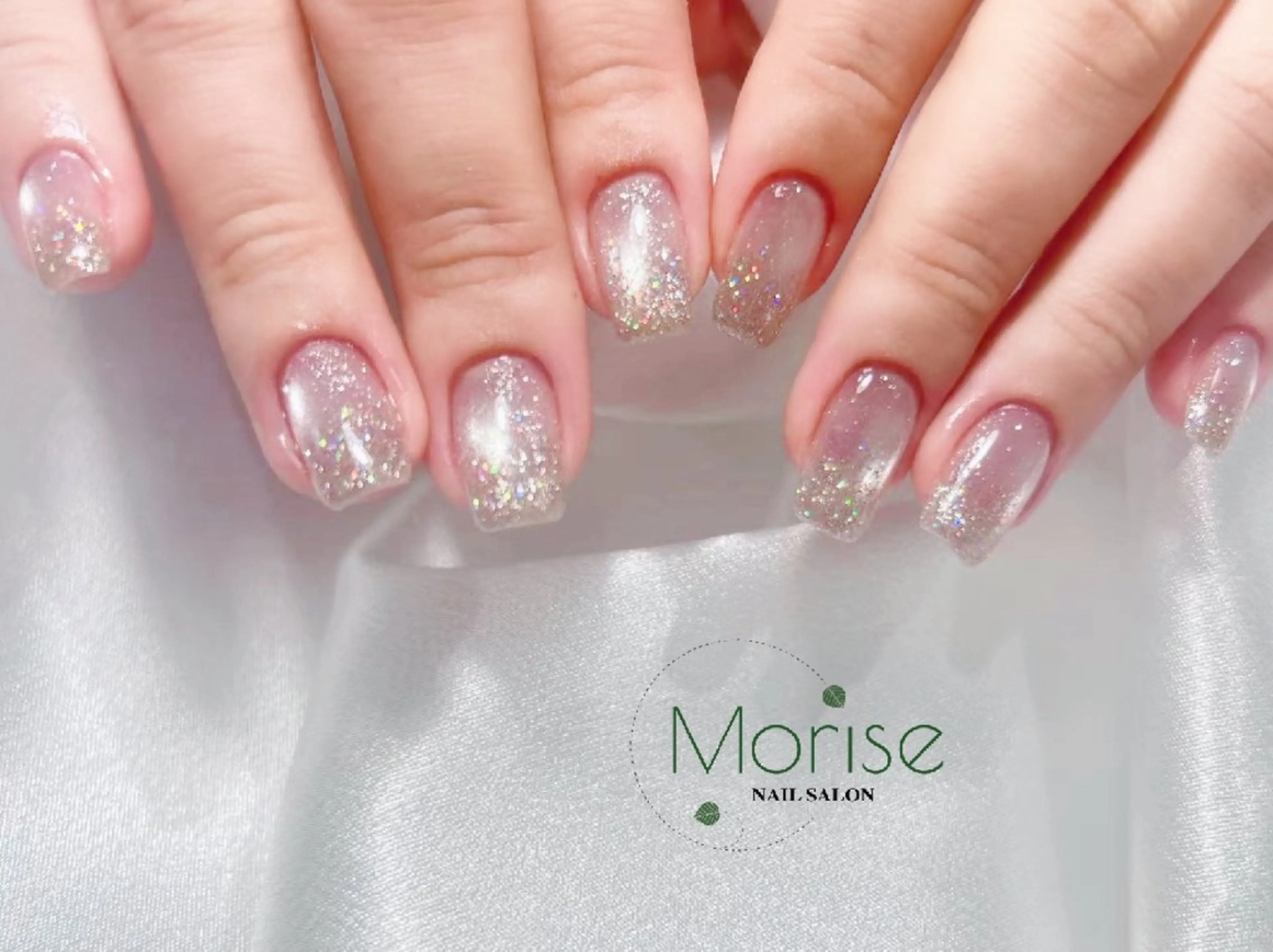 ネイル フットネイル フレンチネイル ジェルネイル ガラスフレンチ 韓国ネイル ハンドネイル ハンドケア MoriseNail 表参道のネイルデザイン