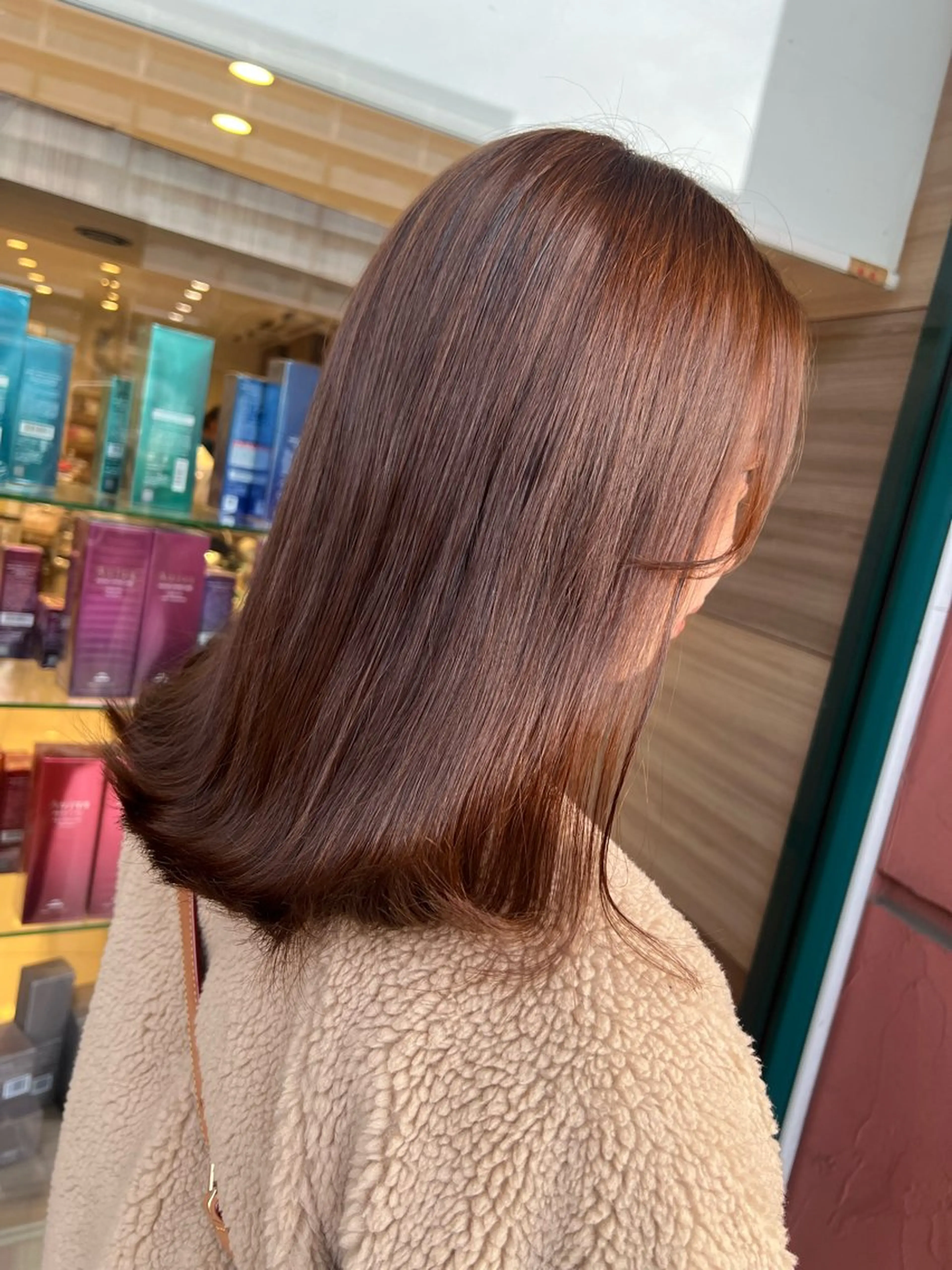 ミディアム カラー カット ヘアカラー トリートメント 横浜/韓国/レイヤー カット/ユイナ🎀のヘアスタイル