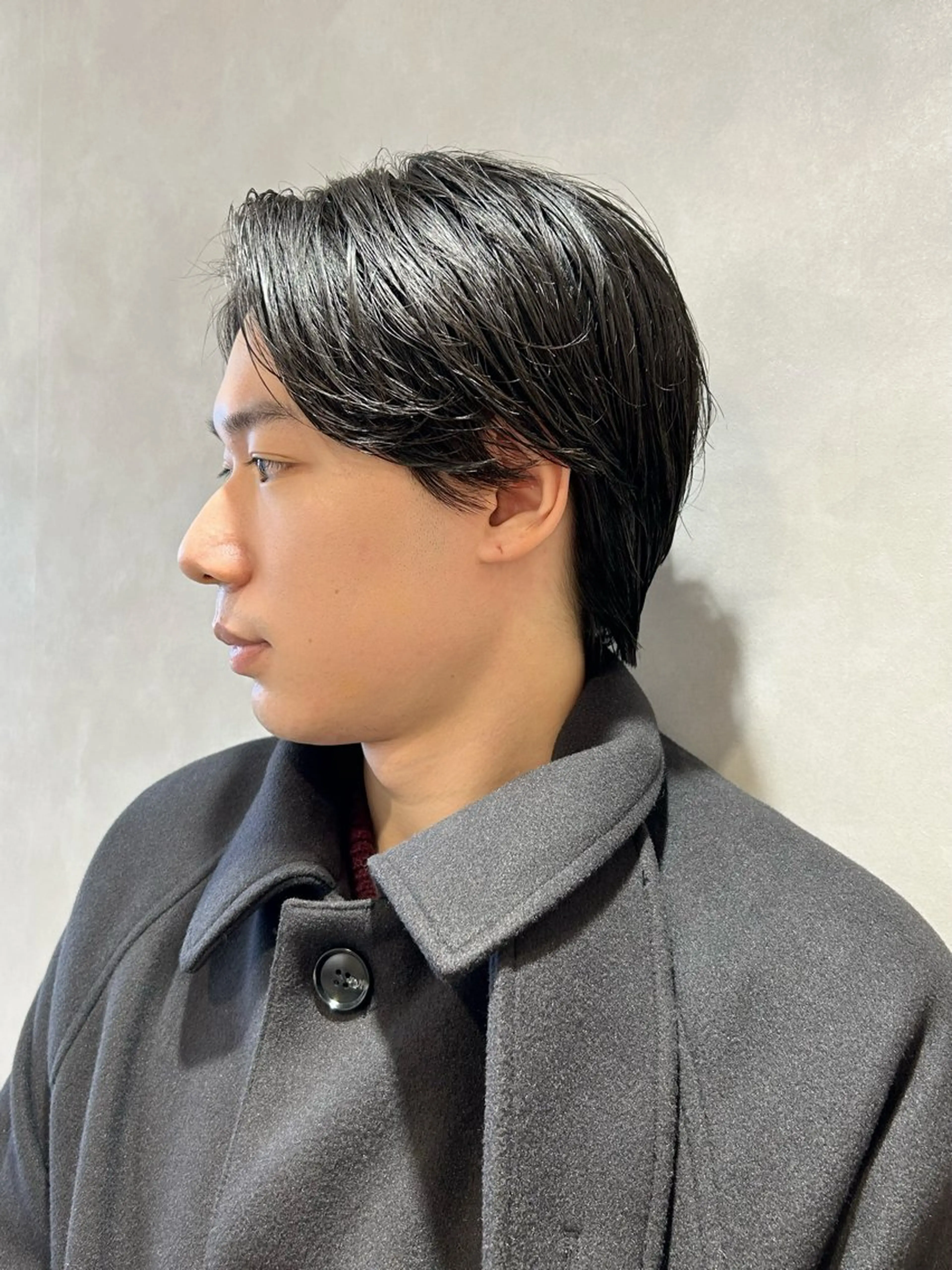 ショート メンズ センターパート 縮毛矯正 池袋/レイヤー/ 顔まわり/taigaのヘアスタイル