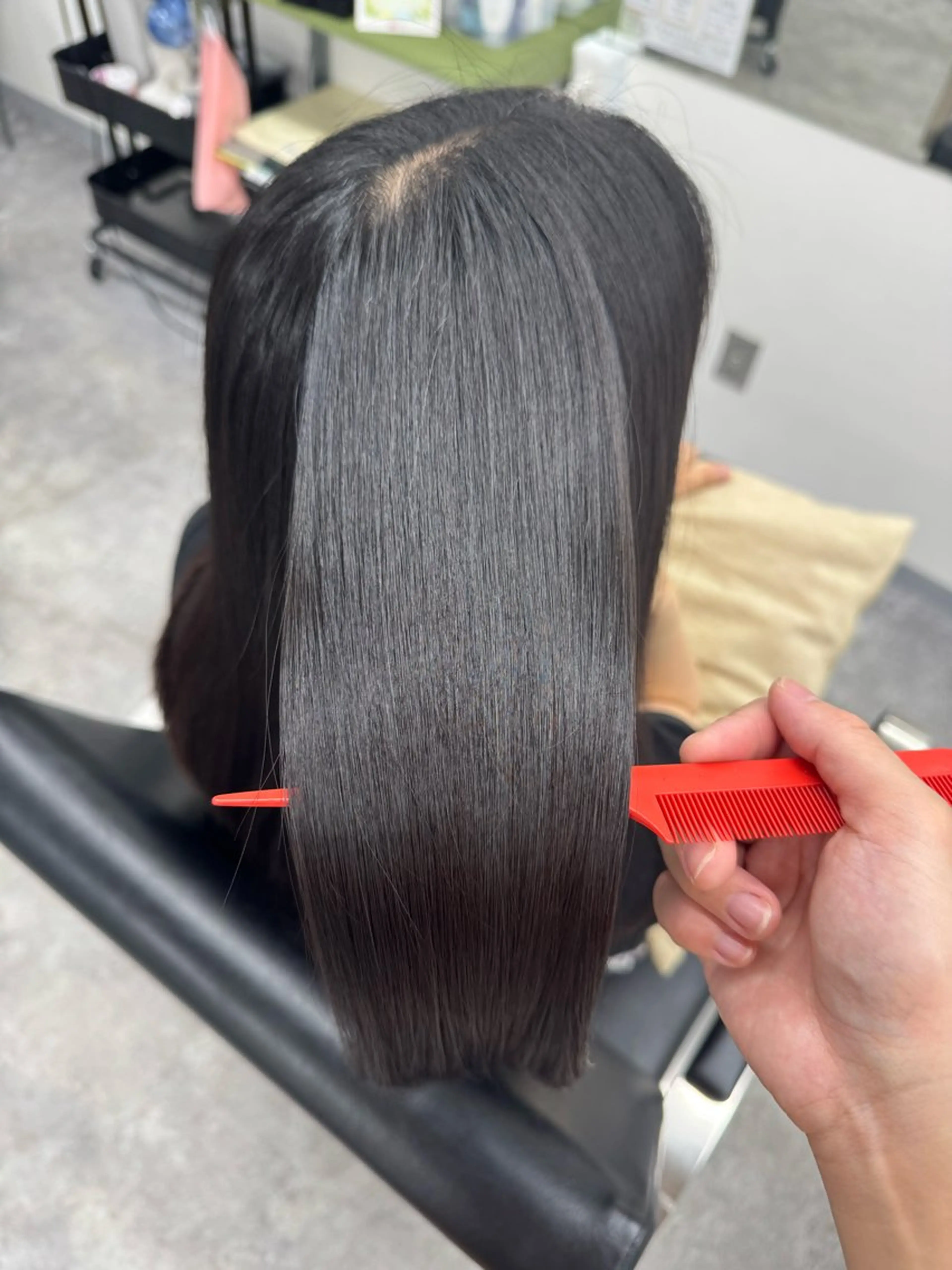 ロング 髪質改善 トリートメント 酸熱トリートメント 髪質改善メニュー 長井 美佐子のヘアスタイル