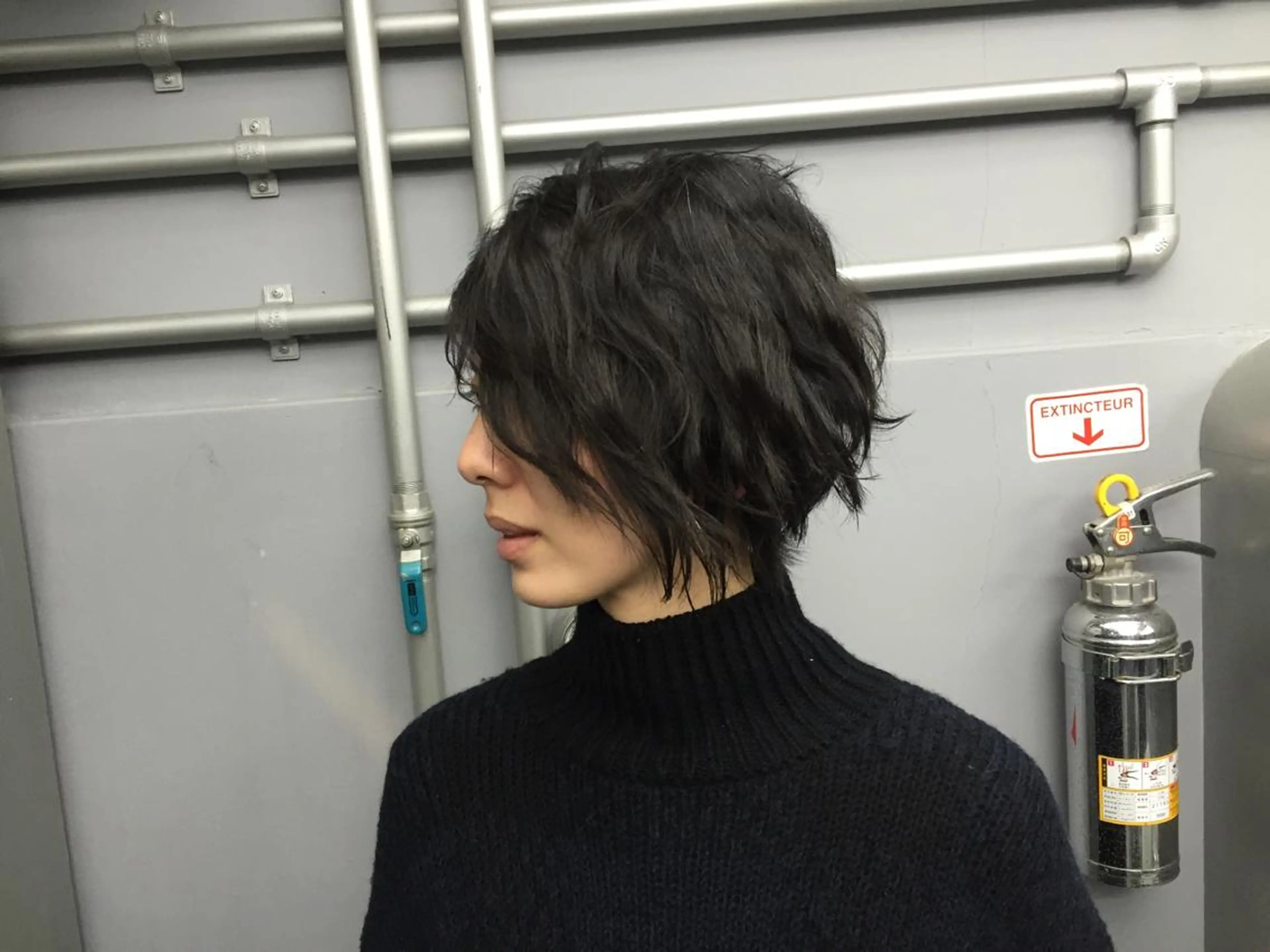 ショート ミディアム パーマ ミディアムパーマ ボブ 清田 仁のヘアスタイル