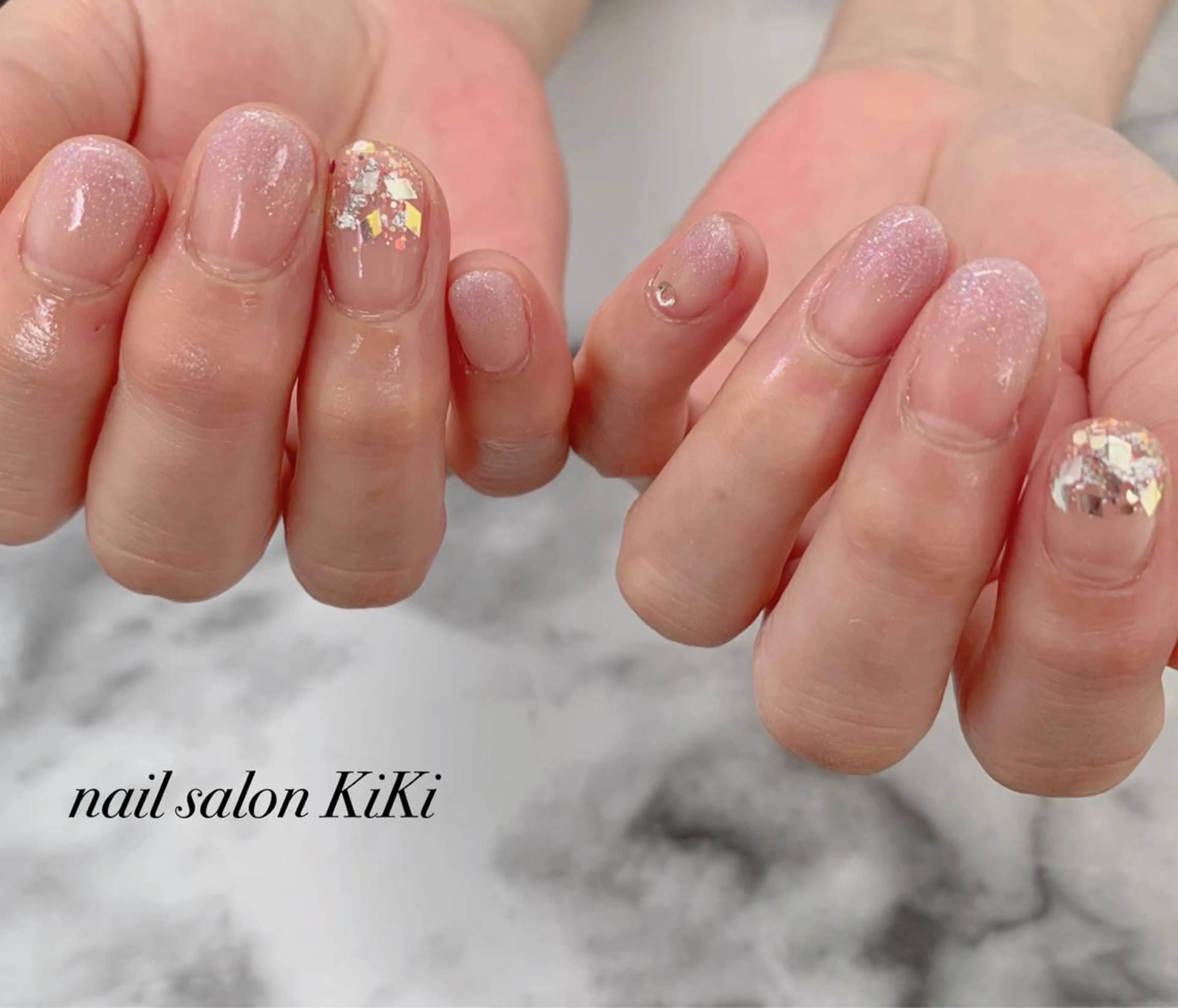 ネイル ラメ(グリッター) K. KiKiのネイルデザイン
