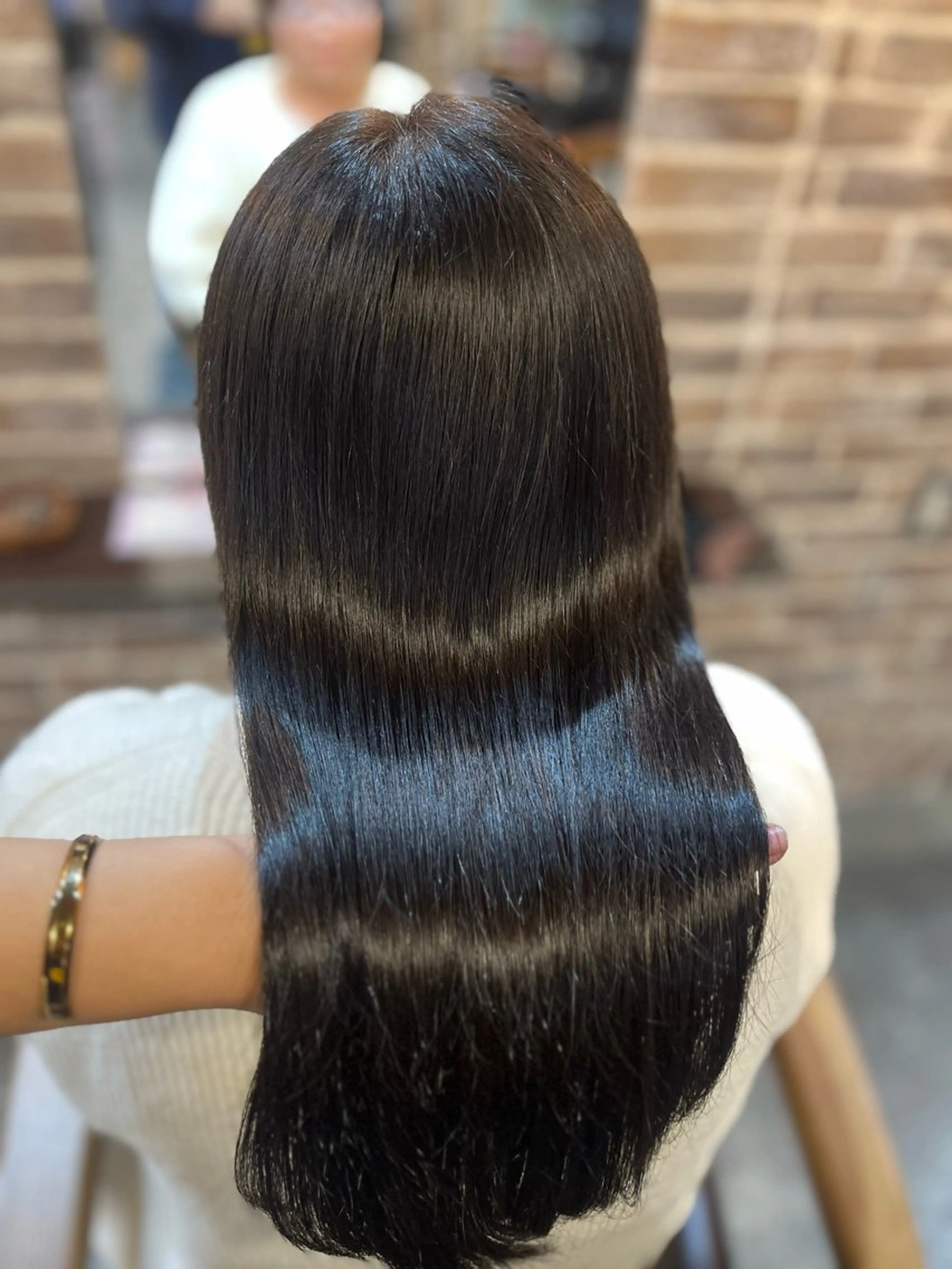 セミロング アッシュ メンズパーマ/縮毛 矯正/徳田真緒のヘアスタイル