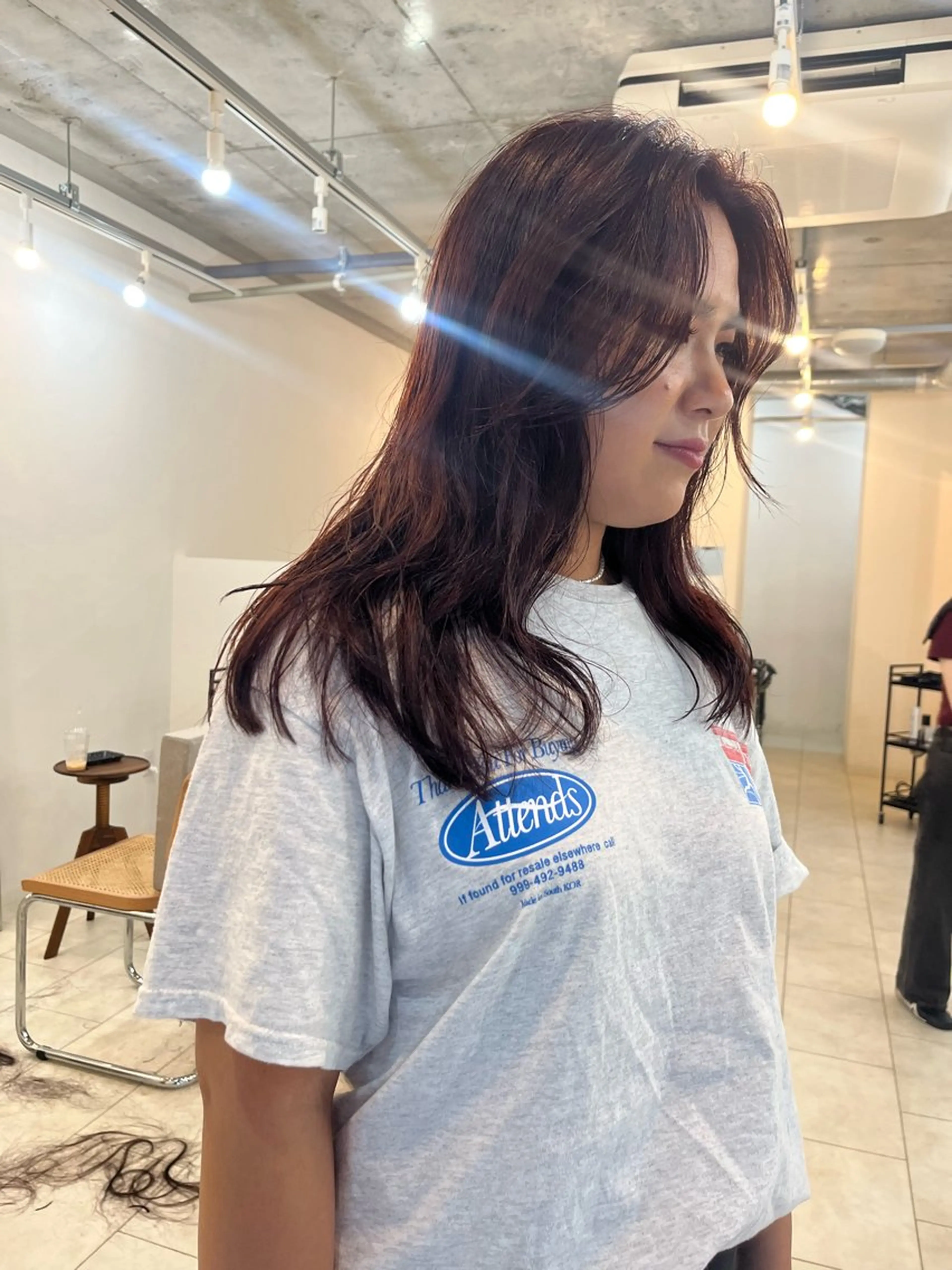 セミロング カラー カット ヘアカラー eri kinjoのヘアスタイル