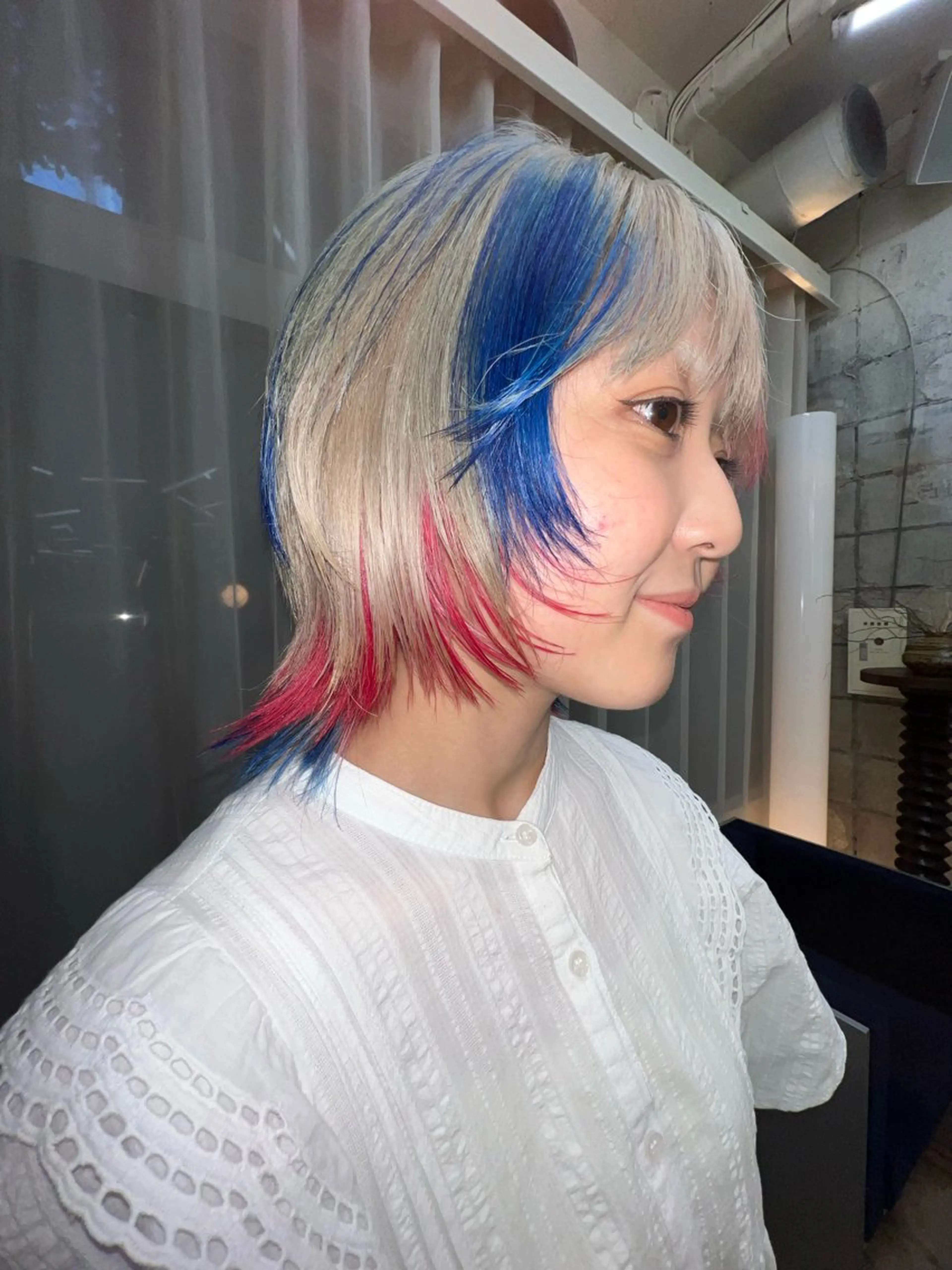 セミロング カラー カット ヘアカラー 圧倒的デザイン力 店長🎨RENAのヘアスタイル