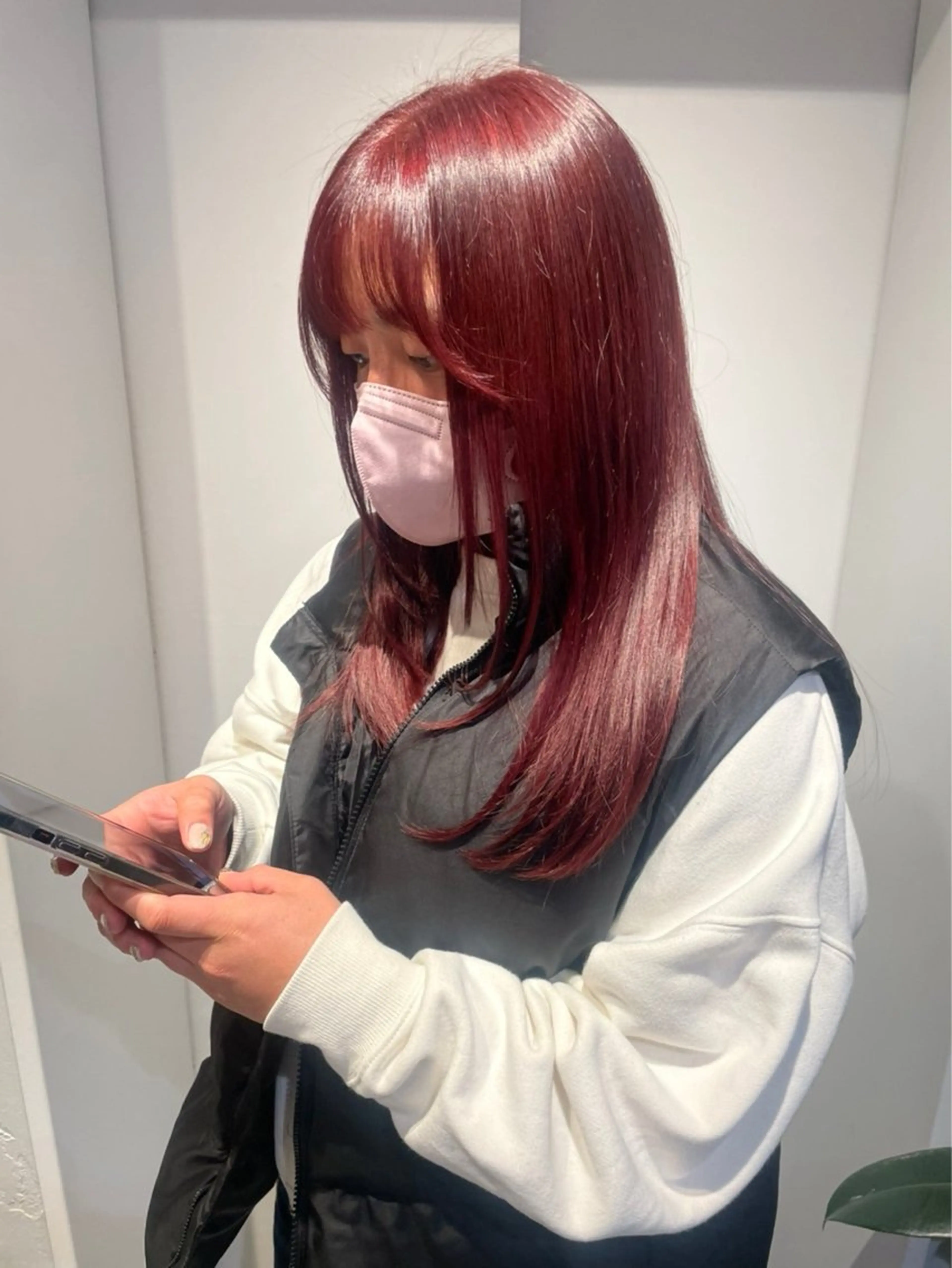 セミロング カラー ヘアカラー トリートメント オタク美容師🛍/ 酸性ストレート/艶髪のヘアスタイル