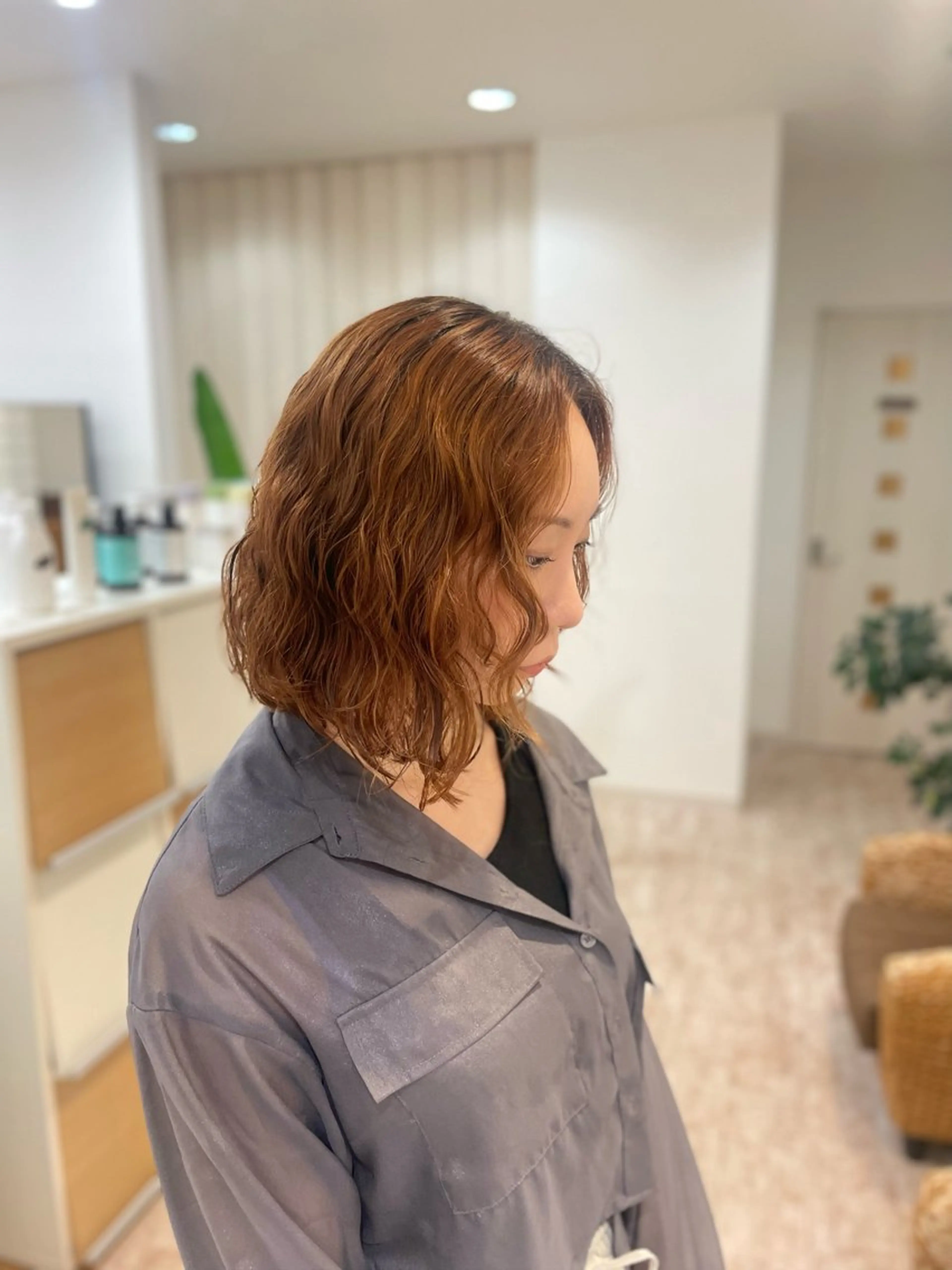 ミディアム ボブ/艶髪 soleilrukaのヘアスタイル