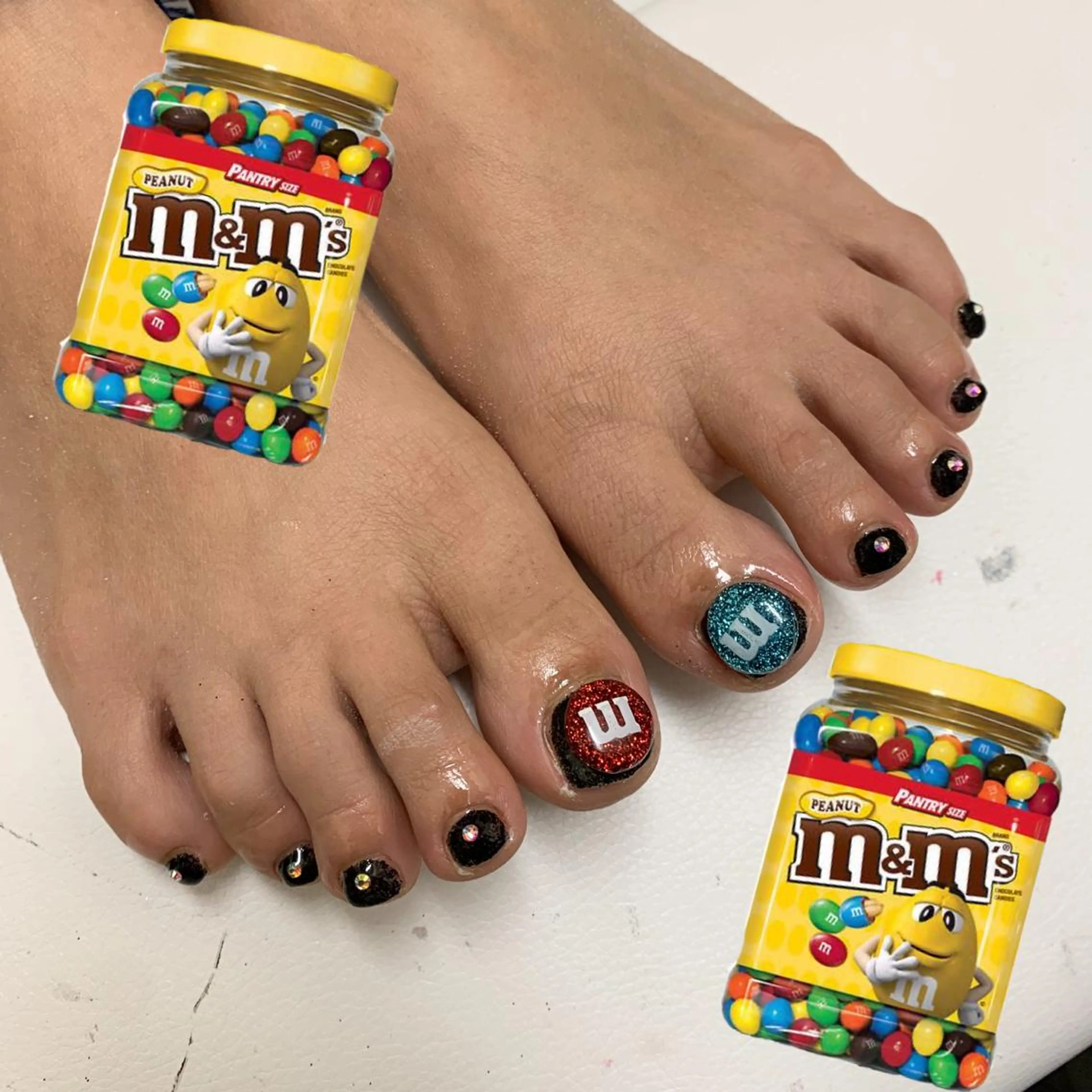 フットネイル オフありワンカラー🦶💅の写真