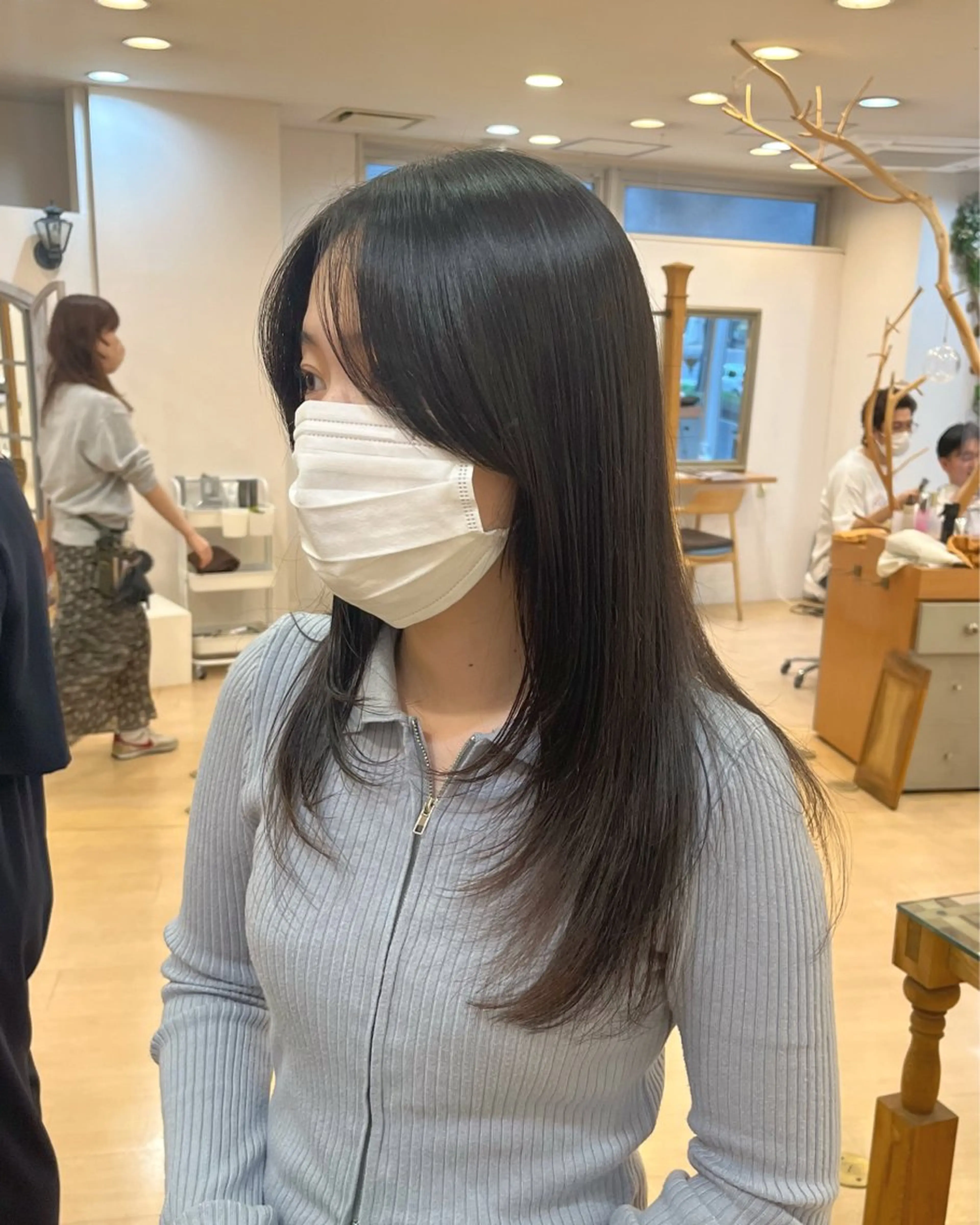 ロング 韓国風ヘア レイヤーカット カット ヘアカラー LUNA🌙韓国ヘア 🌙レイヤーカットのヘアスタイル