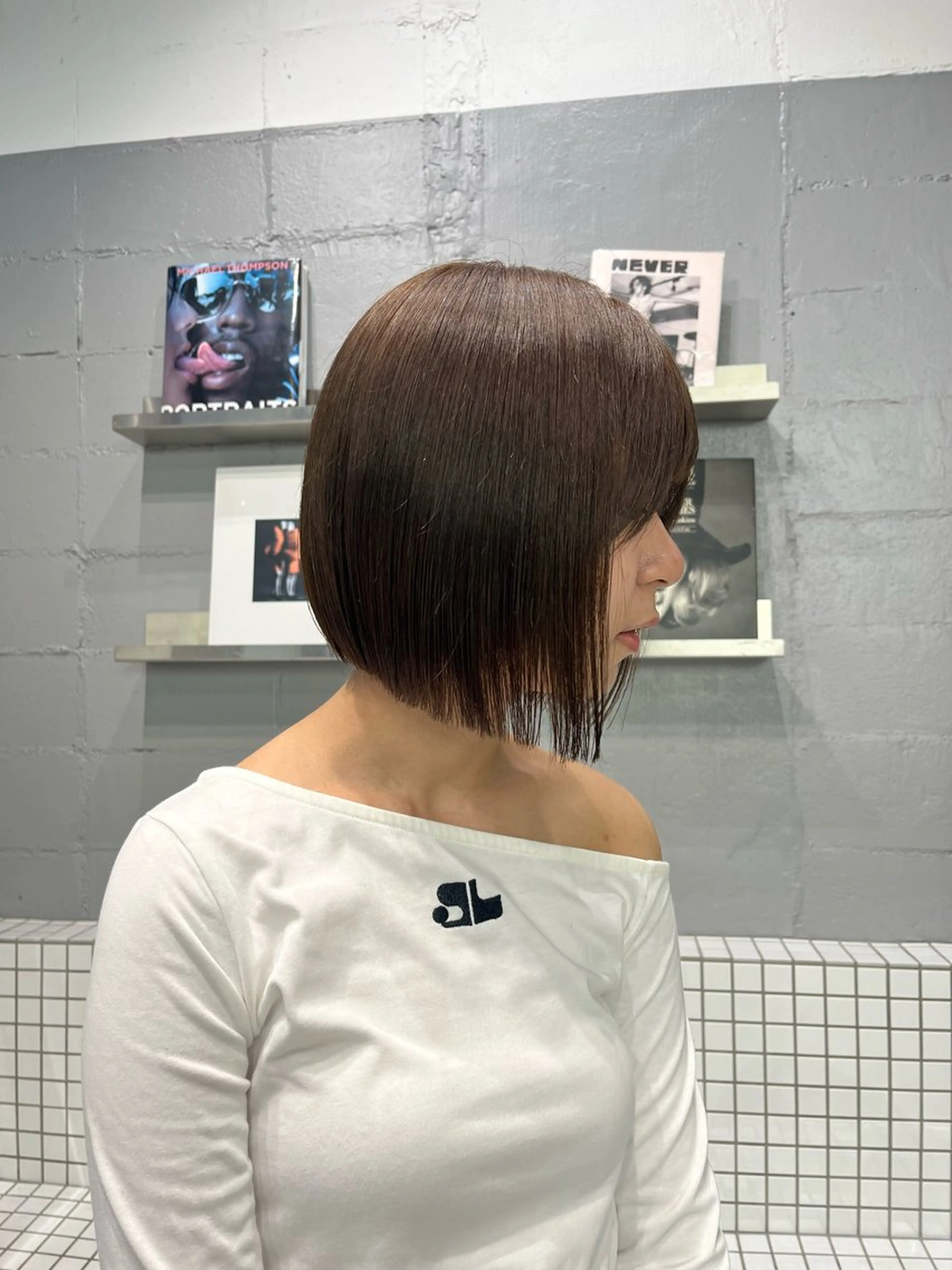 ミディアム カラー カット ヘアカラー トリートメント 🦋女子ウケメンズ パーマYUI🦋のヘアスタイル