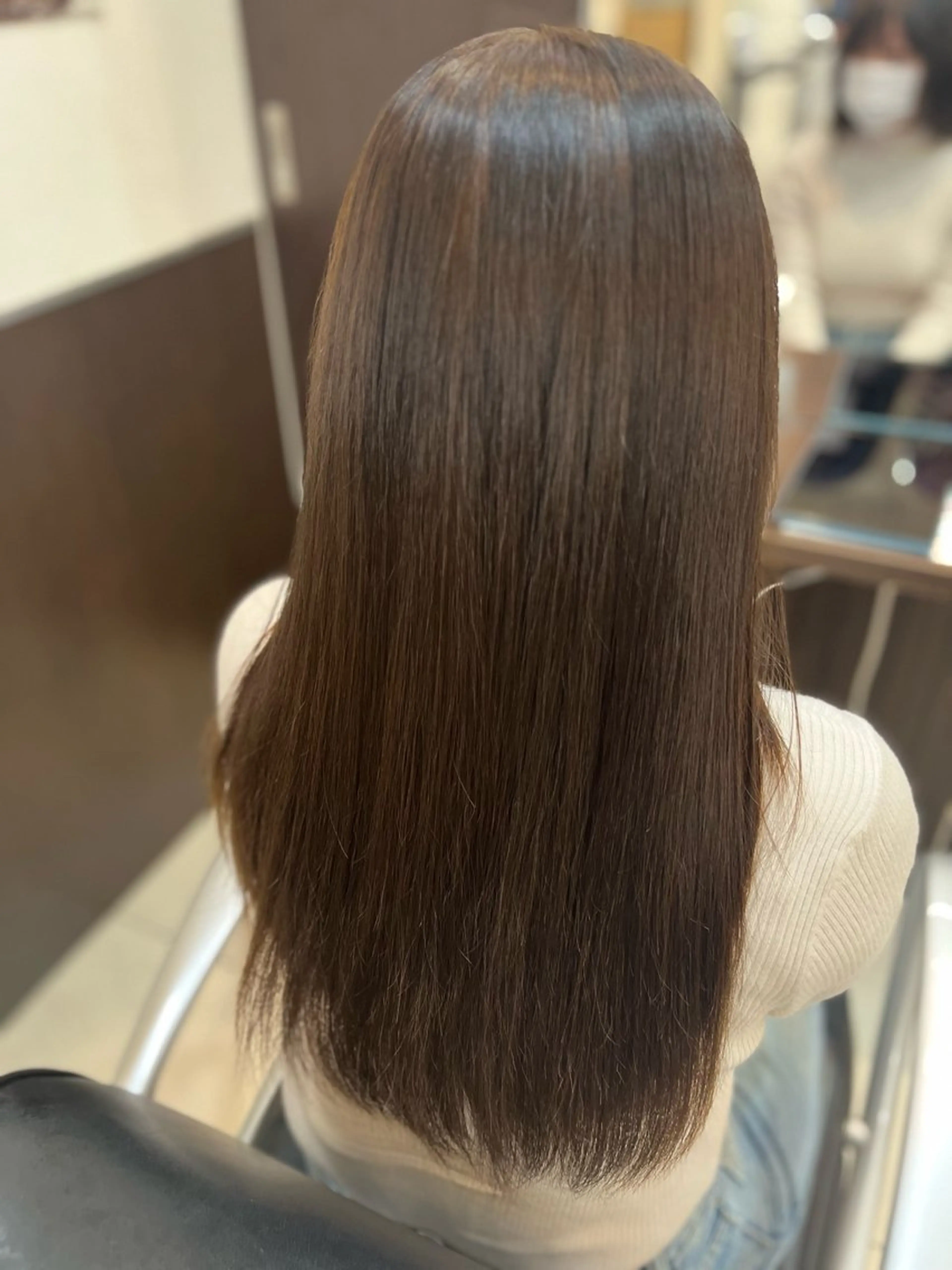 ロング カラー ベージュカラー オリーブベージュ トリートメント ヘアカラー 🍒 SANA🍒のヘアスタイル