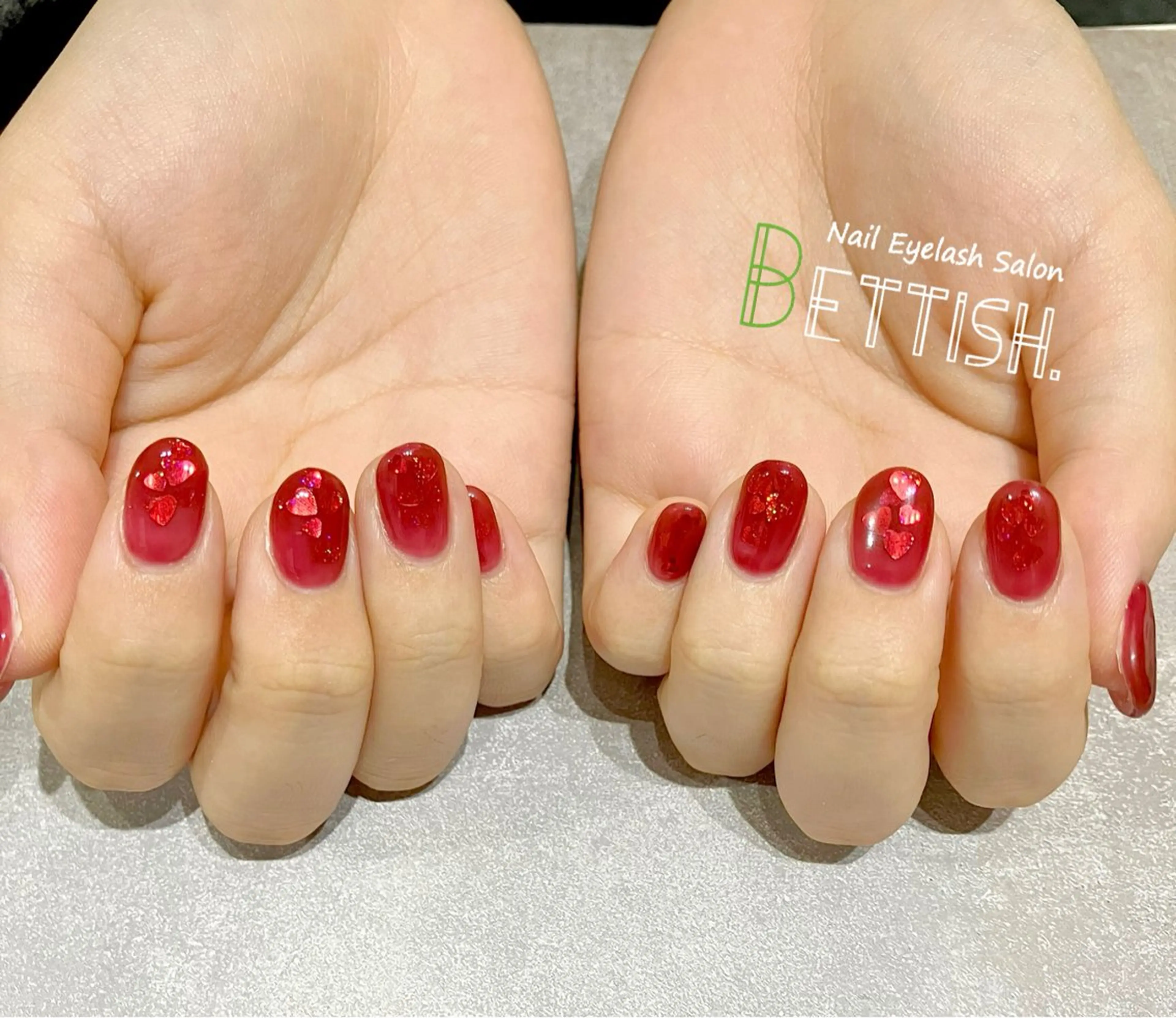 ネイル 赤色 BETTISH. KUMIKO☺︎︎のネイルデザイン
