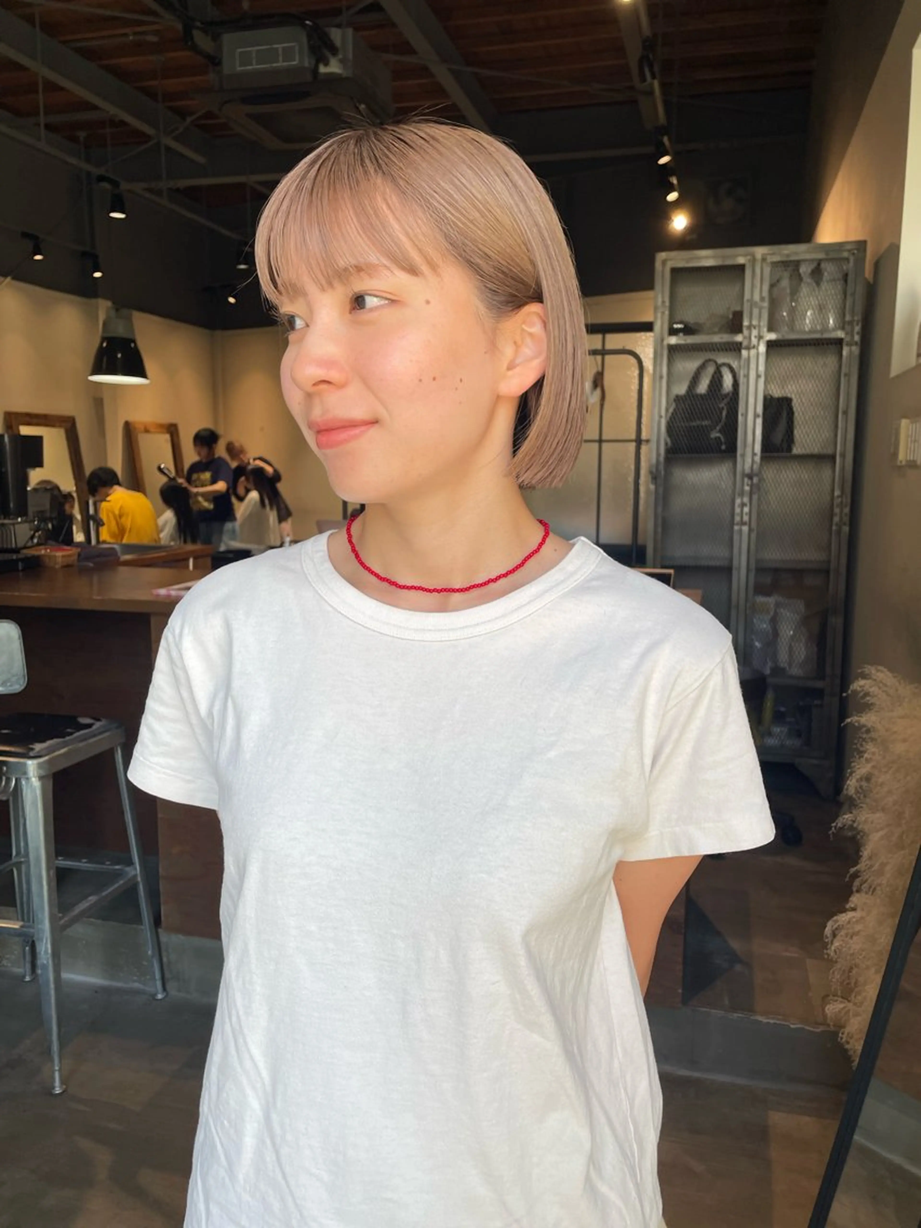 ショート カラー ヘアカラー ハナ🌼 梅田/ボブ/パーマのヘアスタイル