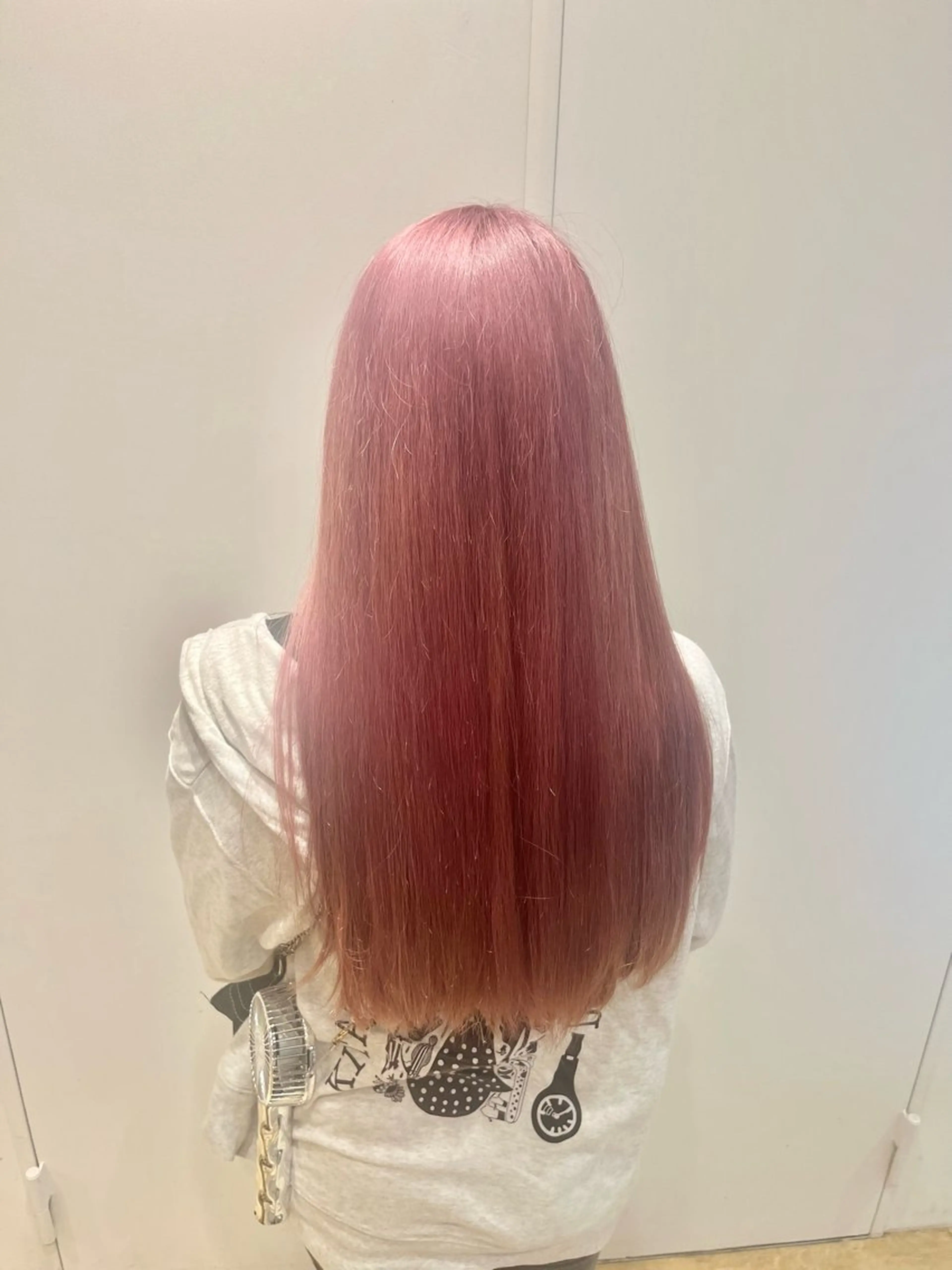 ロング カラー ピンクカラー ヘアカラー トリートメント 新宿/吉松 大輝のヘアスタイル