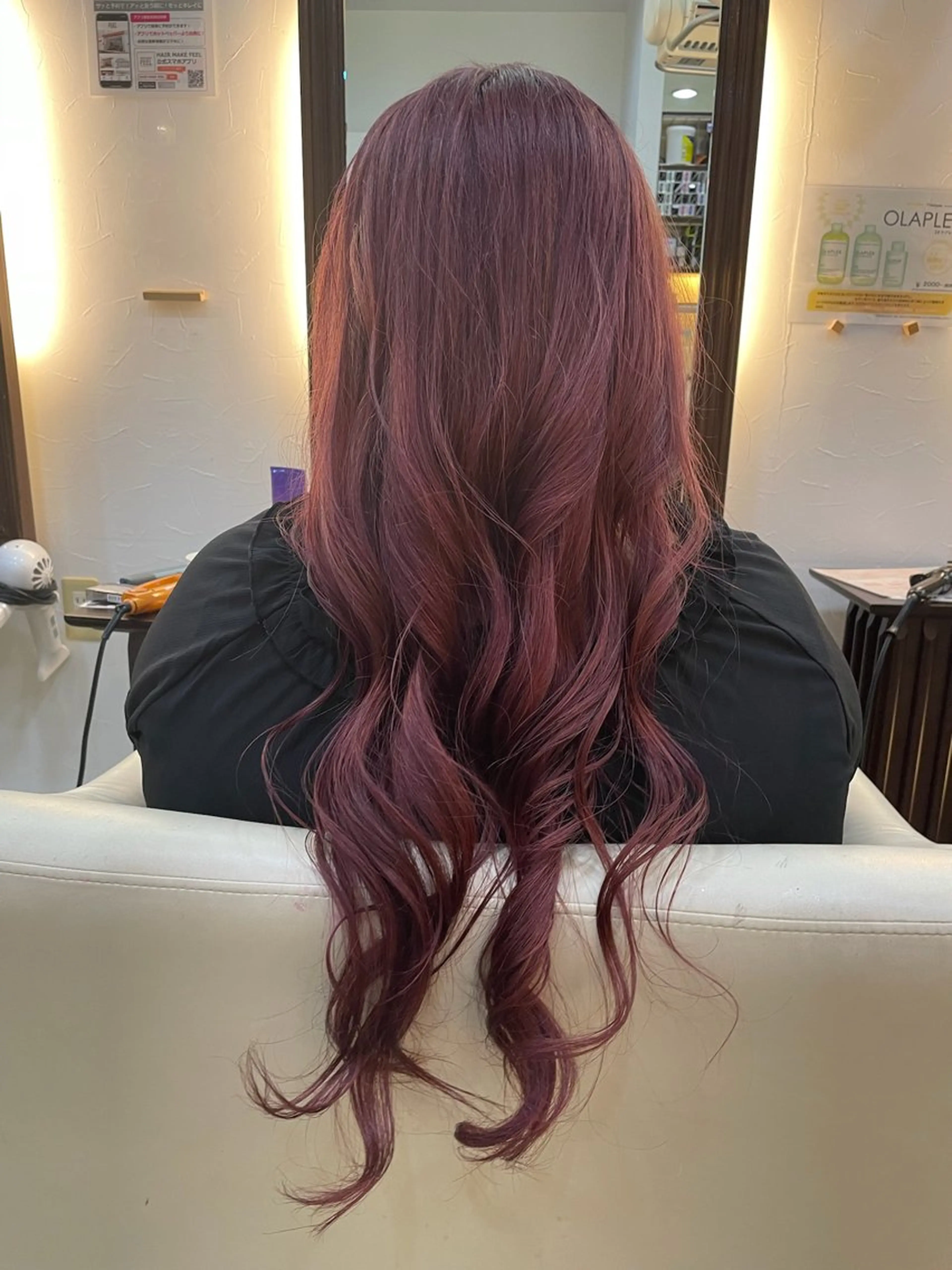 ロング カラー ヘアアレンジ ヘアカラー 奈良/生駒/髪質改善 FEEL/マコのヘアスタイル