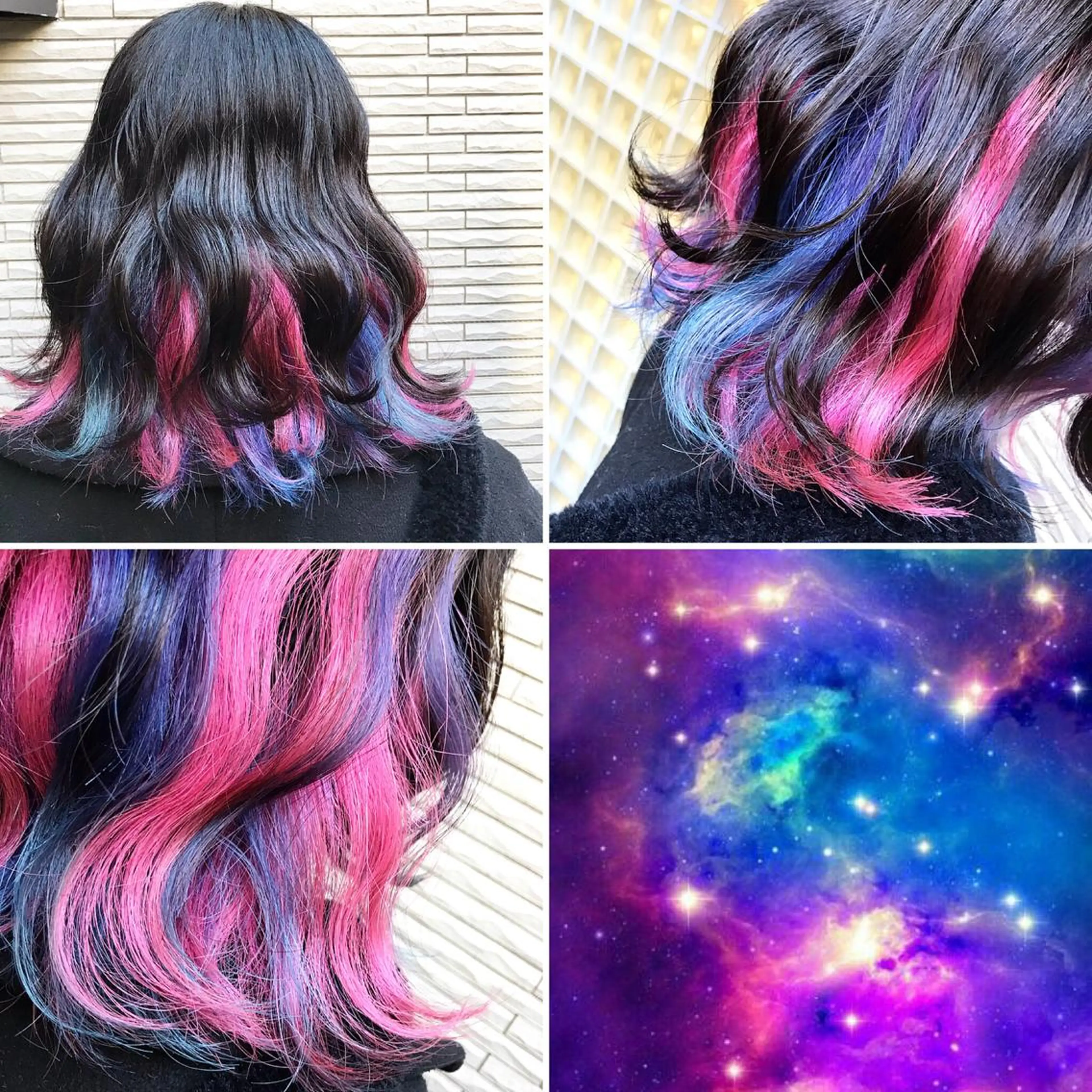 ミディアム カラー ヘアカラー トリートメント 🌈推し色派手髪 ハイトーンShinのヘアスタイル