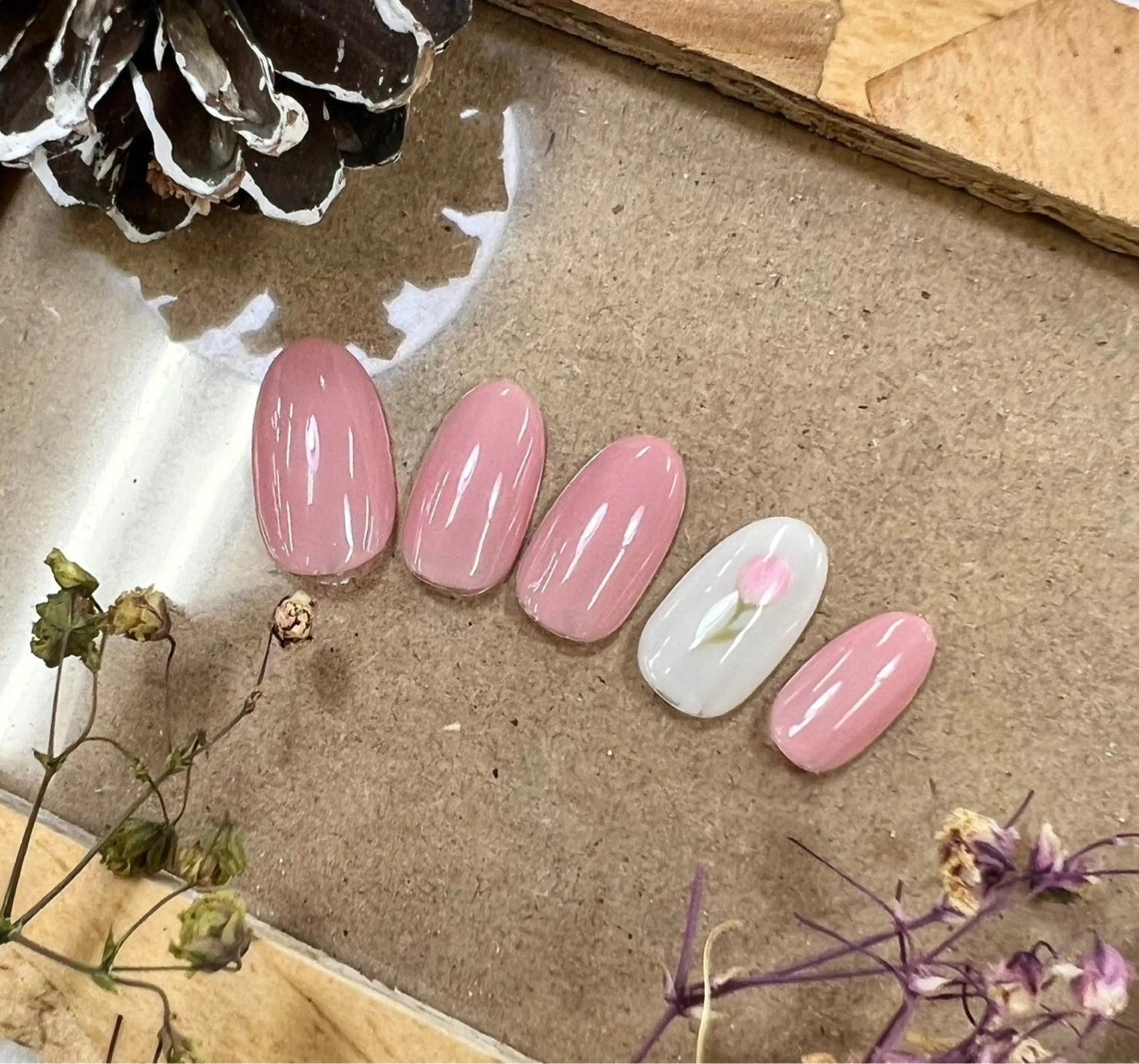 ネイル アートネイル シンプルネイル ネイルチップ ⭐︎休業中の練習⭐︎ JNA認定講師髙橋のネイルデザイン