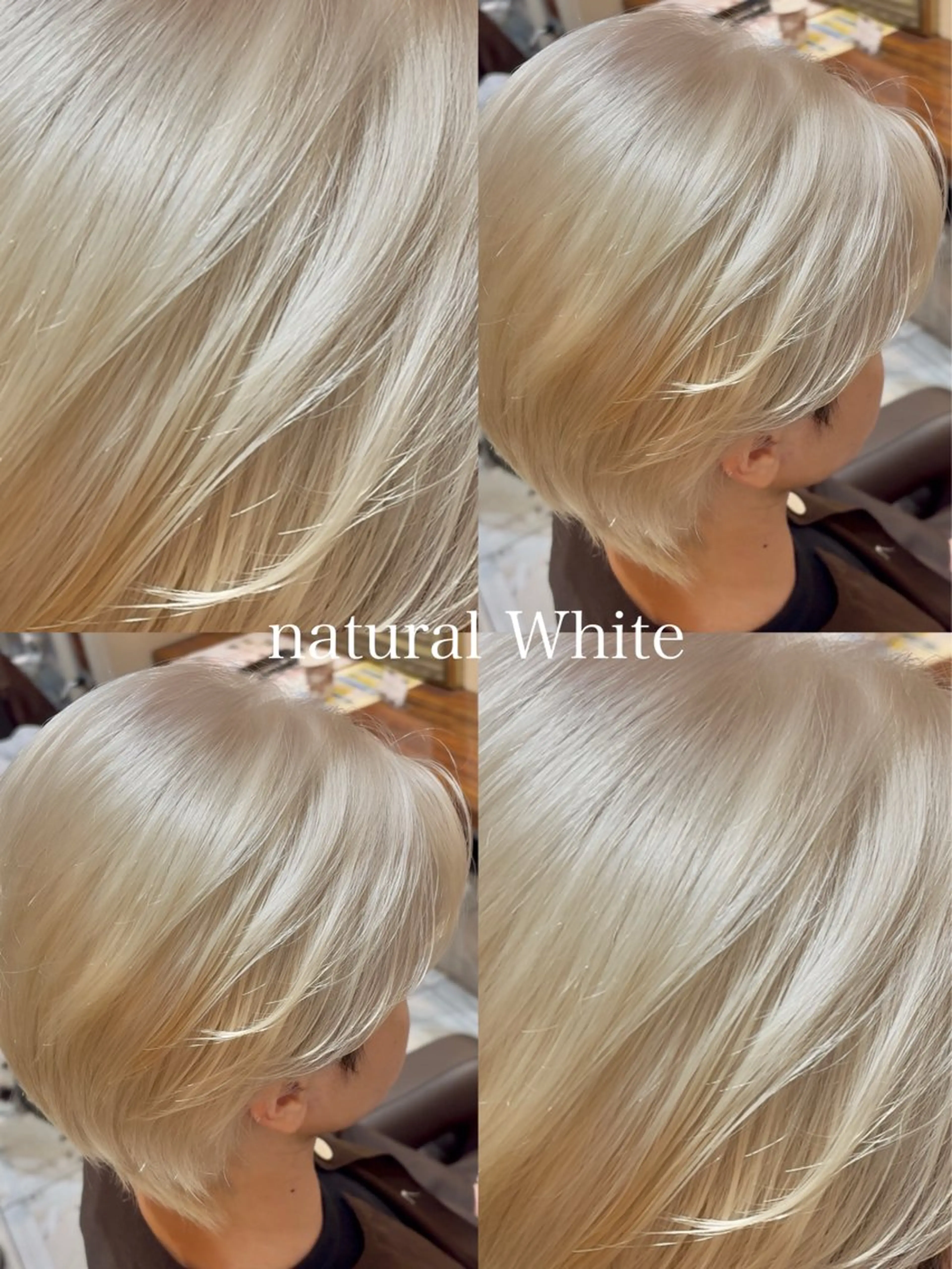 White or silverカラー限定🤍🩶(ワンブリーチ込み)の写真