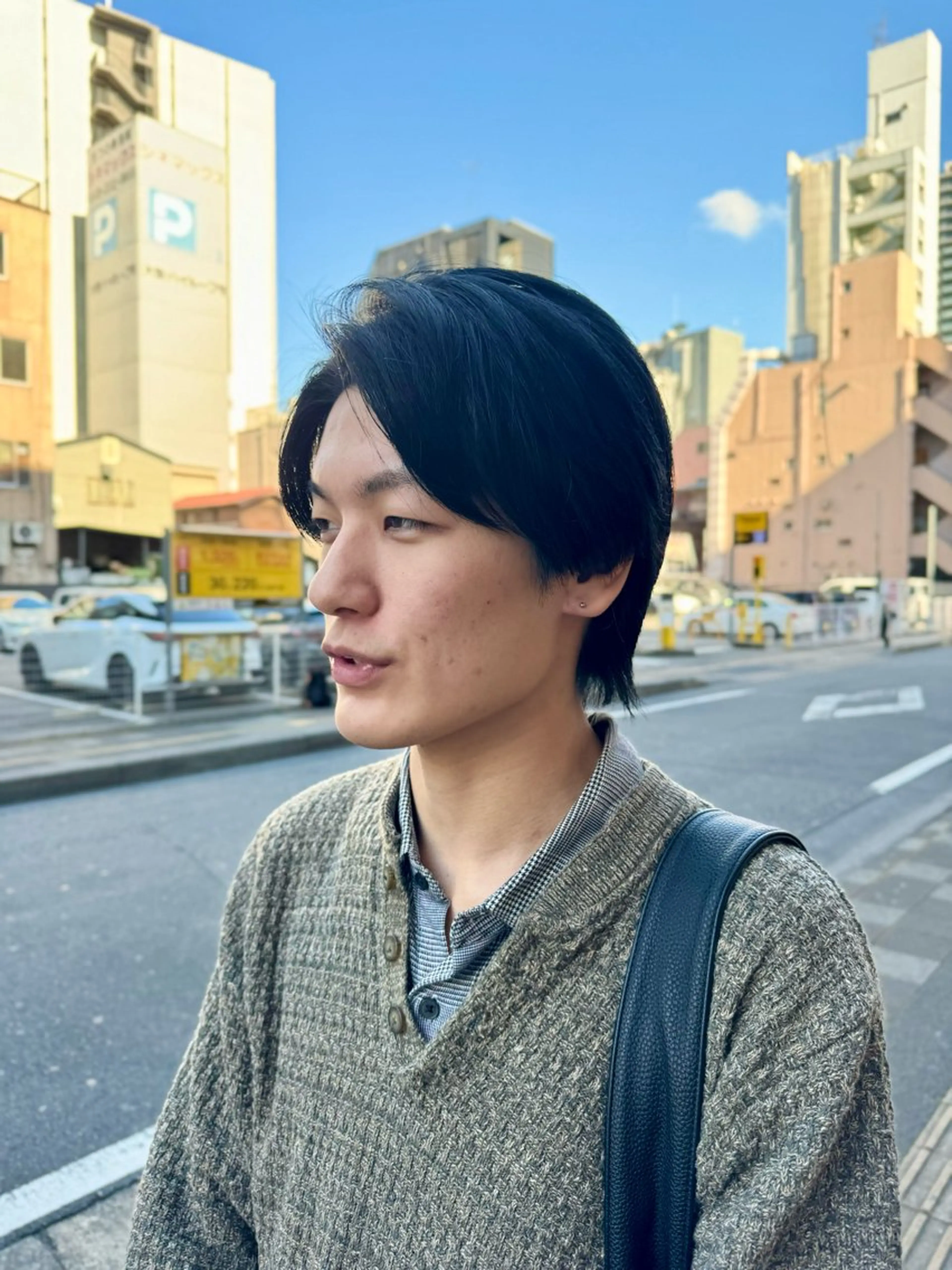 メンズ カット ヘアカラー 米元 春奈のヘアスタイル