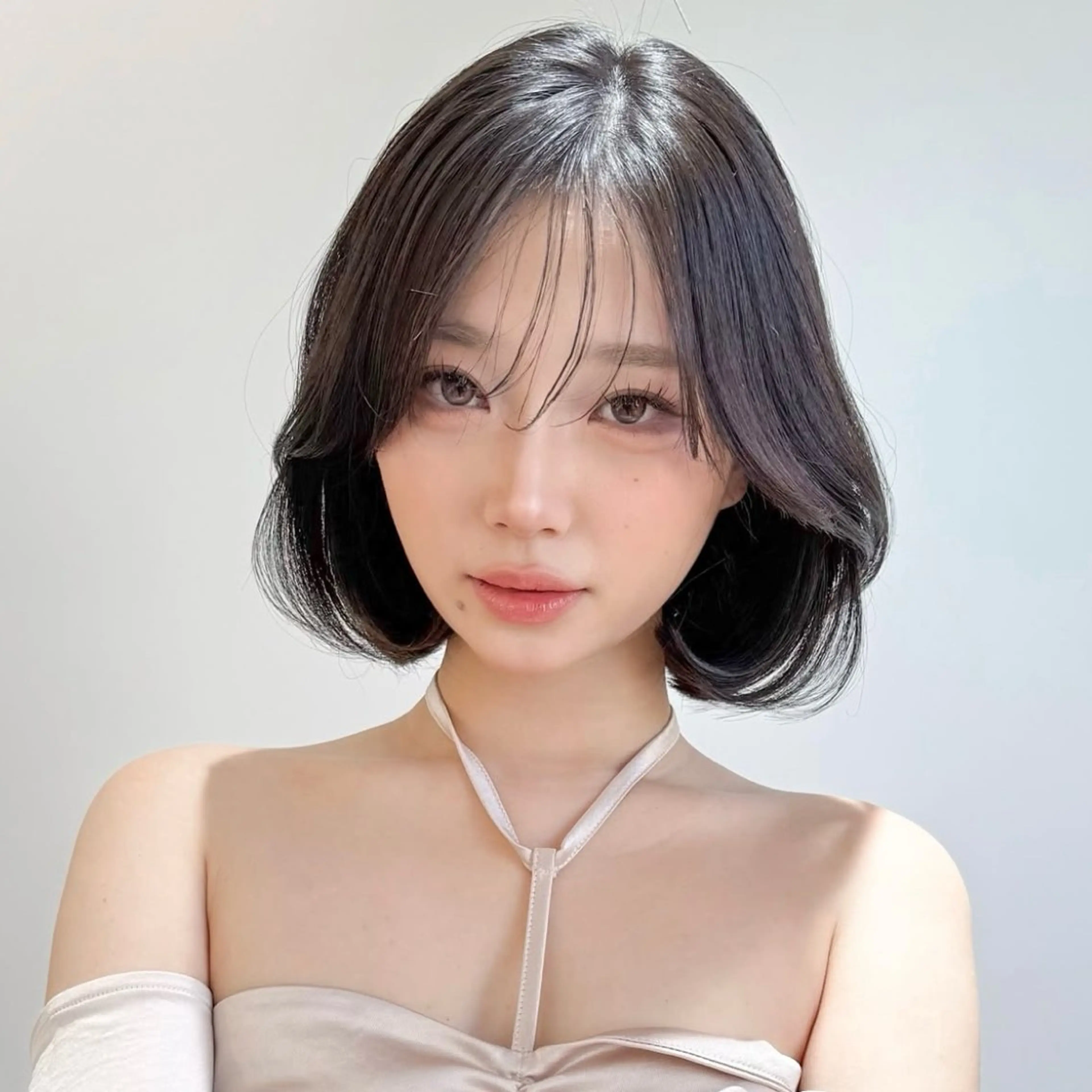 ミディアム 原宿/韓国レイヤー ボブ/顔周りYasuのヘアスタイル