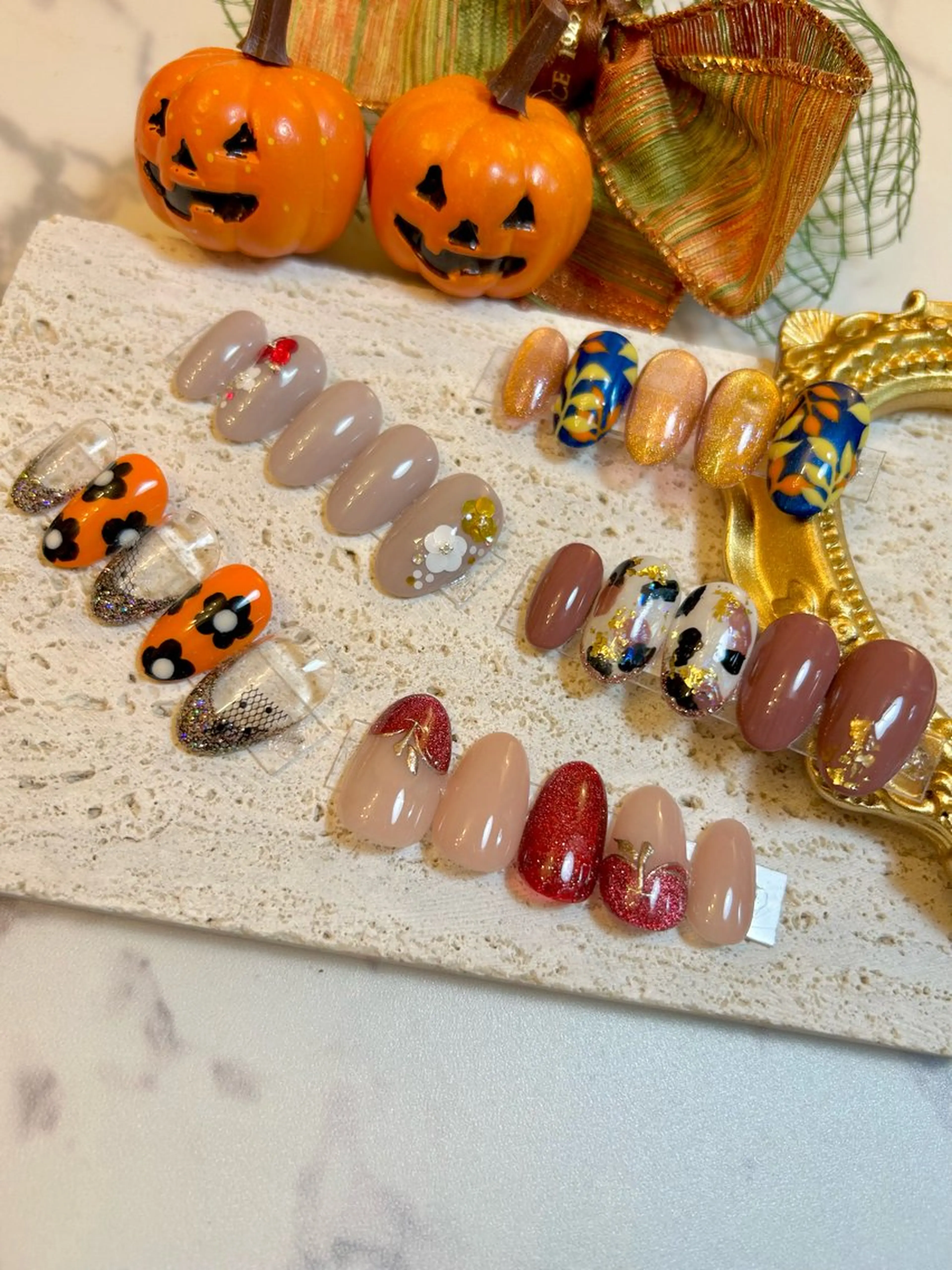 ネイル フラッシュネイル ハロウィン マグネットネイル ハンドネイル Lelis Marron所属・岸 侑李のネイルデザイン