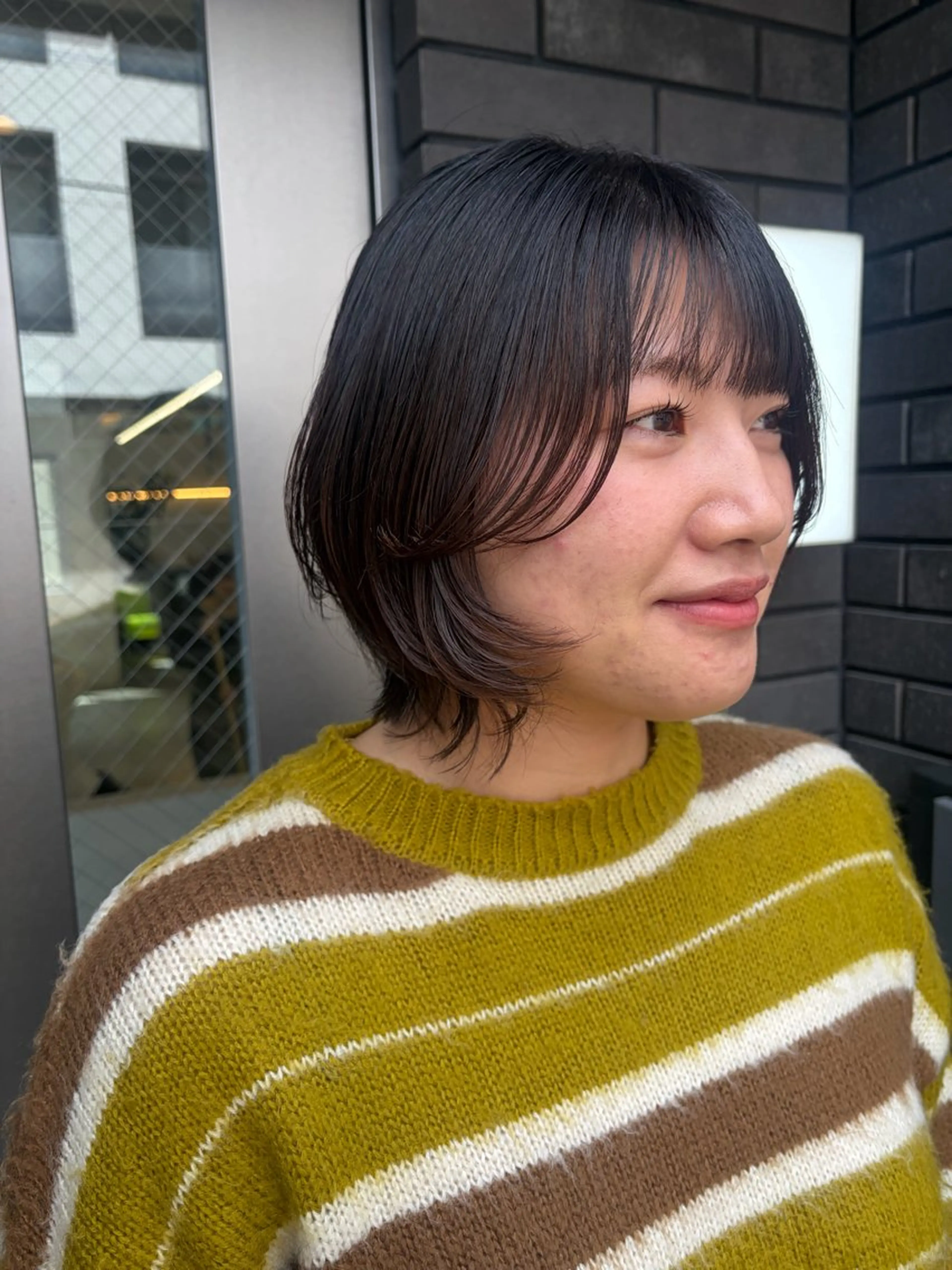 ショート レイヤーカット カット トリートメント cana 札幌レイヤースタイルのヘアスタイル
