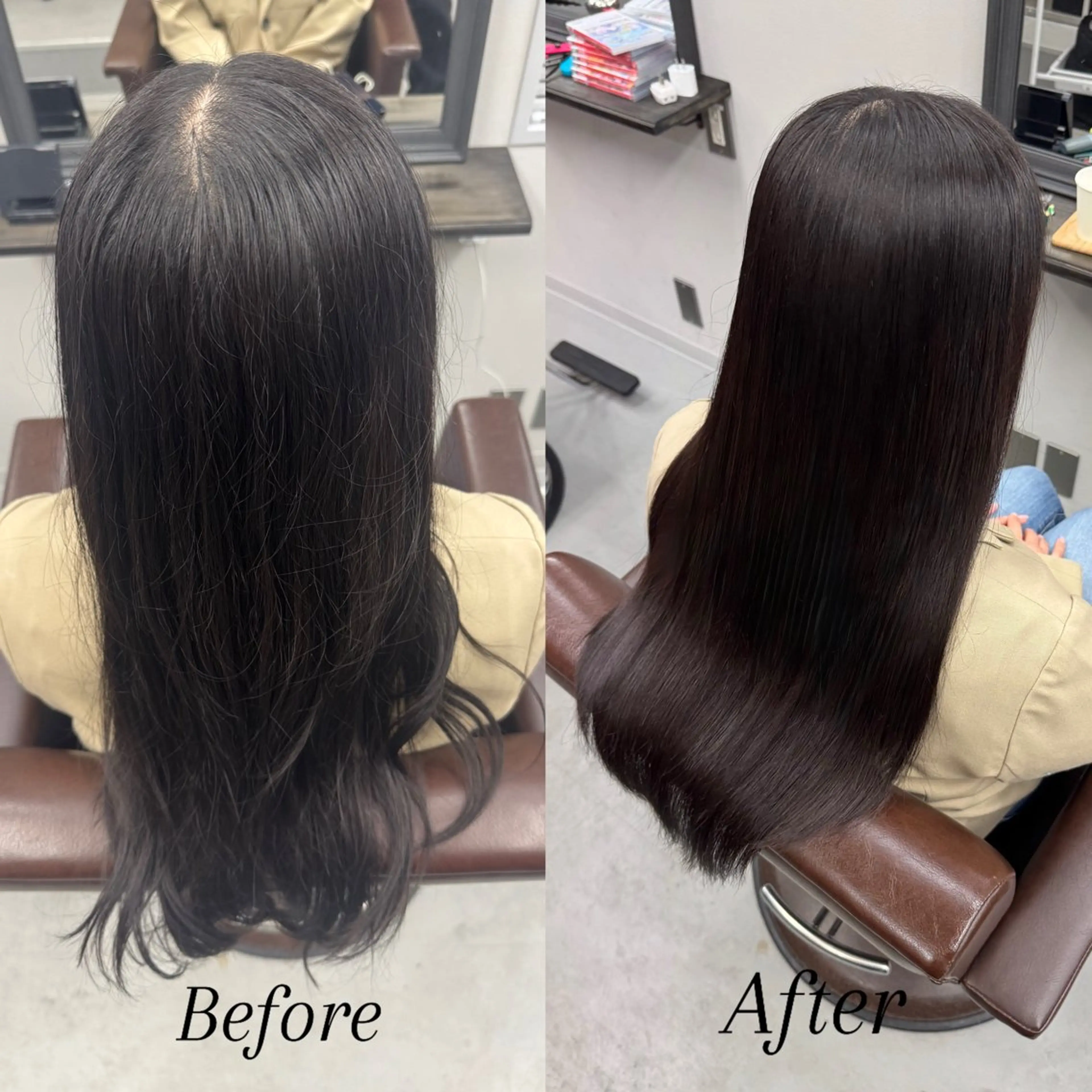 ロング 縮毛矯正 トリートメント 縮毛矯正/髪質改善 韓国風/MIKIYAのヘアスタイル