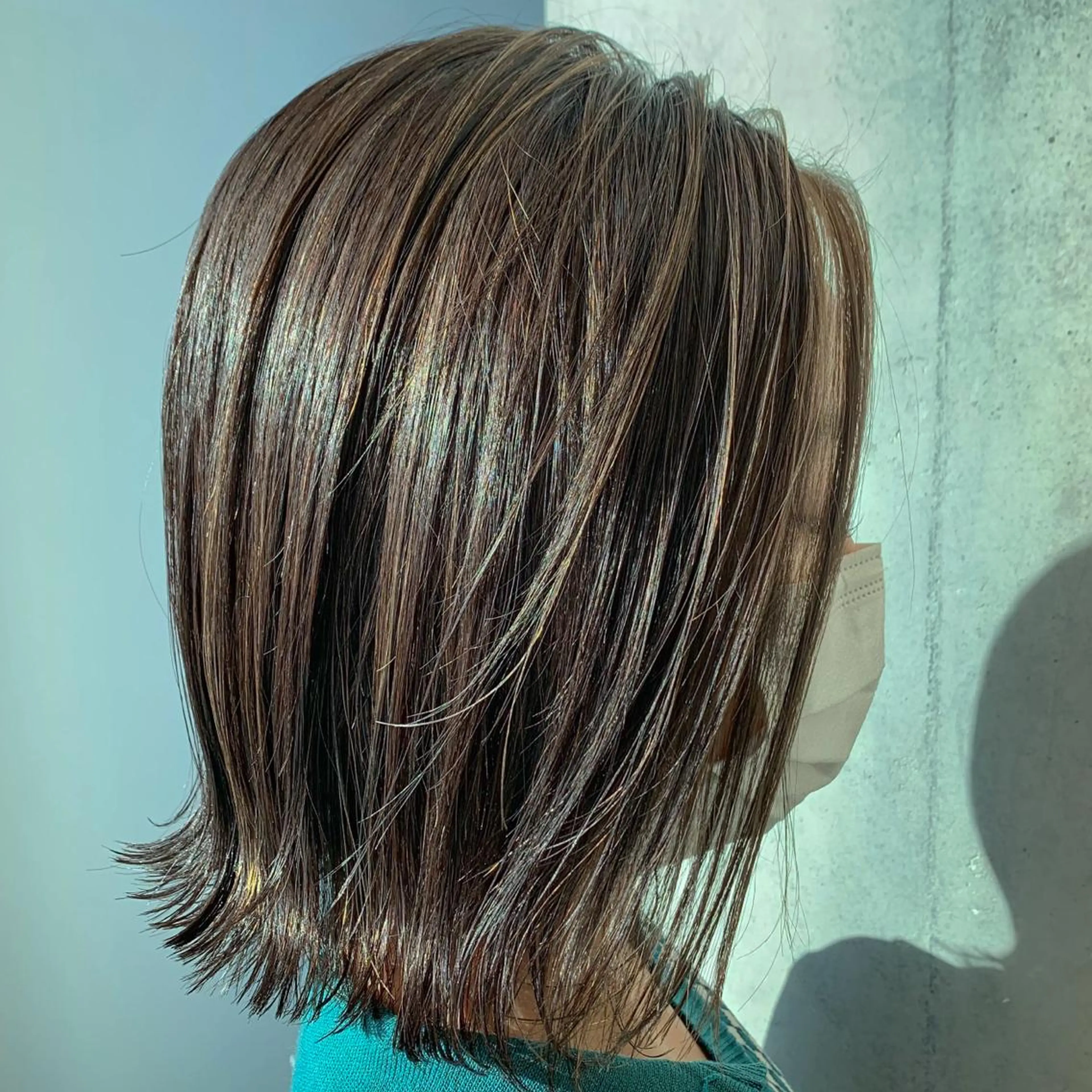 ミディアム カラー ヘアカラー トリートメント サソウ ユリエ🥥のヘアスタイル