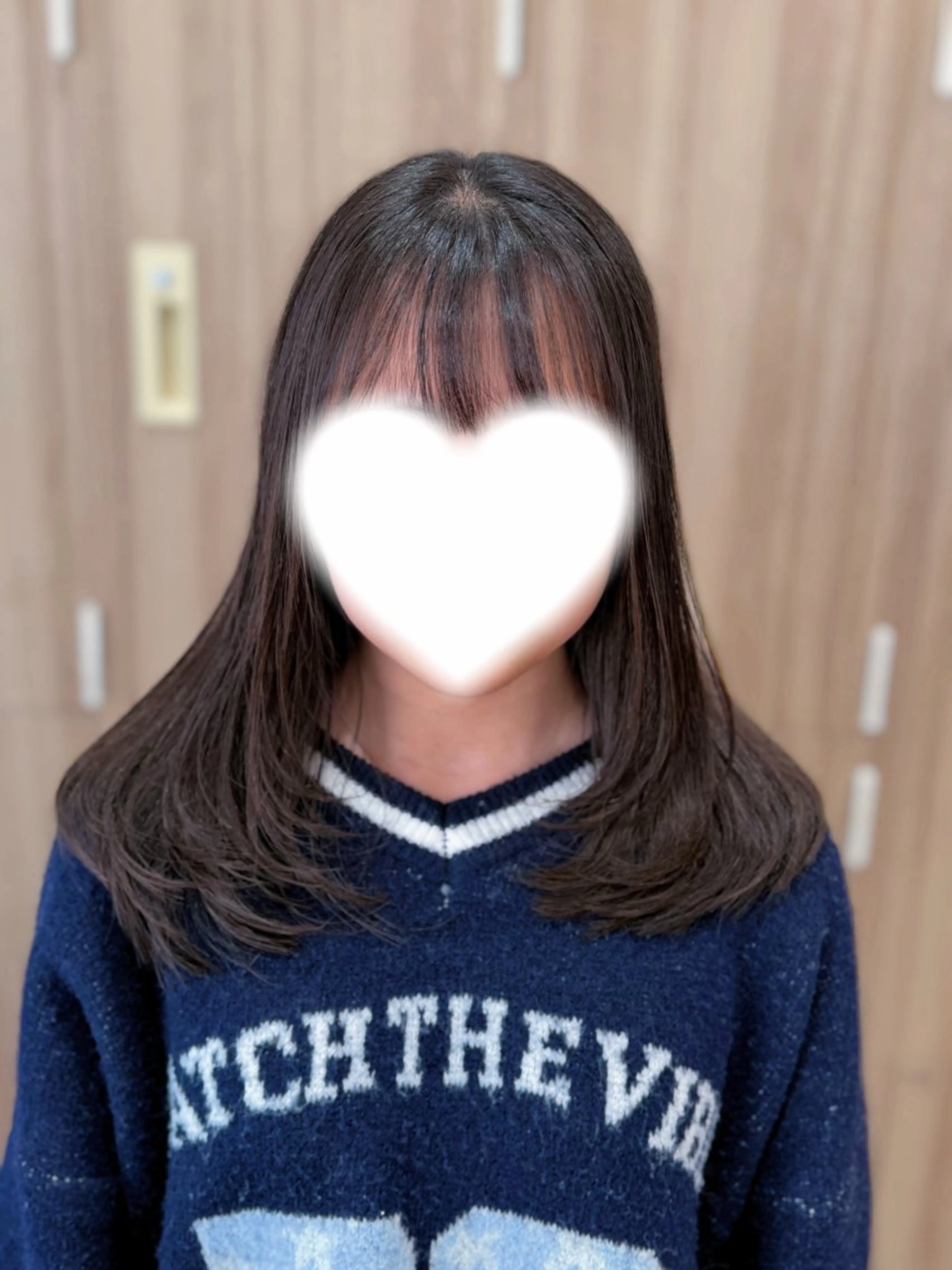 セミロング レイヤーカット 縮毛矯正 カット 縮毛矯正 ブリーチ/パーマ 縮毛/レイヤーaoiのヘアスタイル