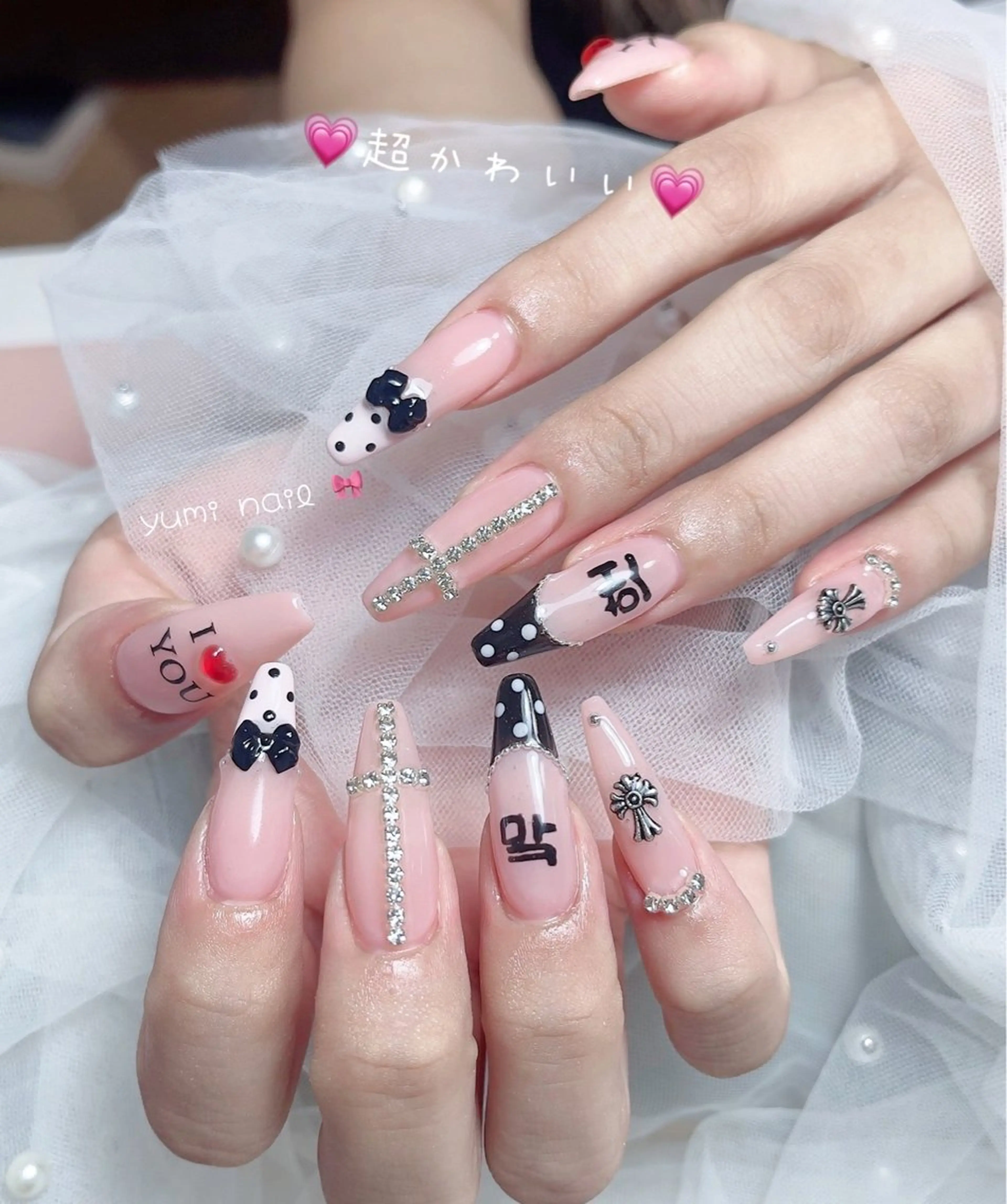 ネイル 𝐲𝐮𝐦𝐢🎀 長さ出しデザイン専門のネイルデザイン