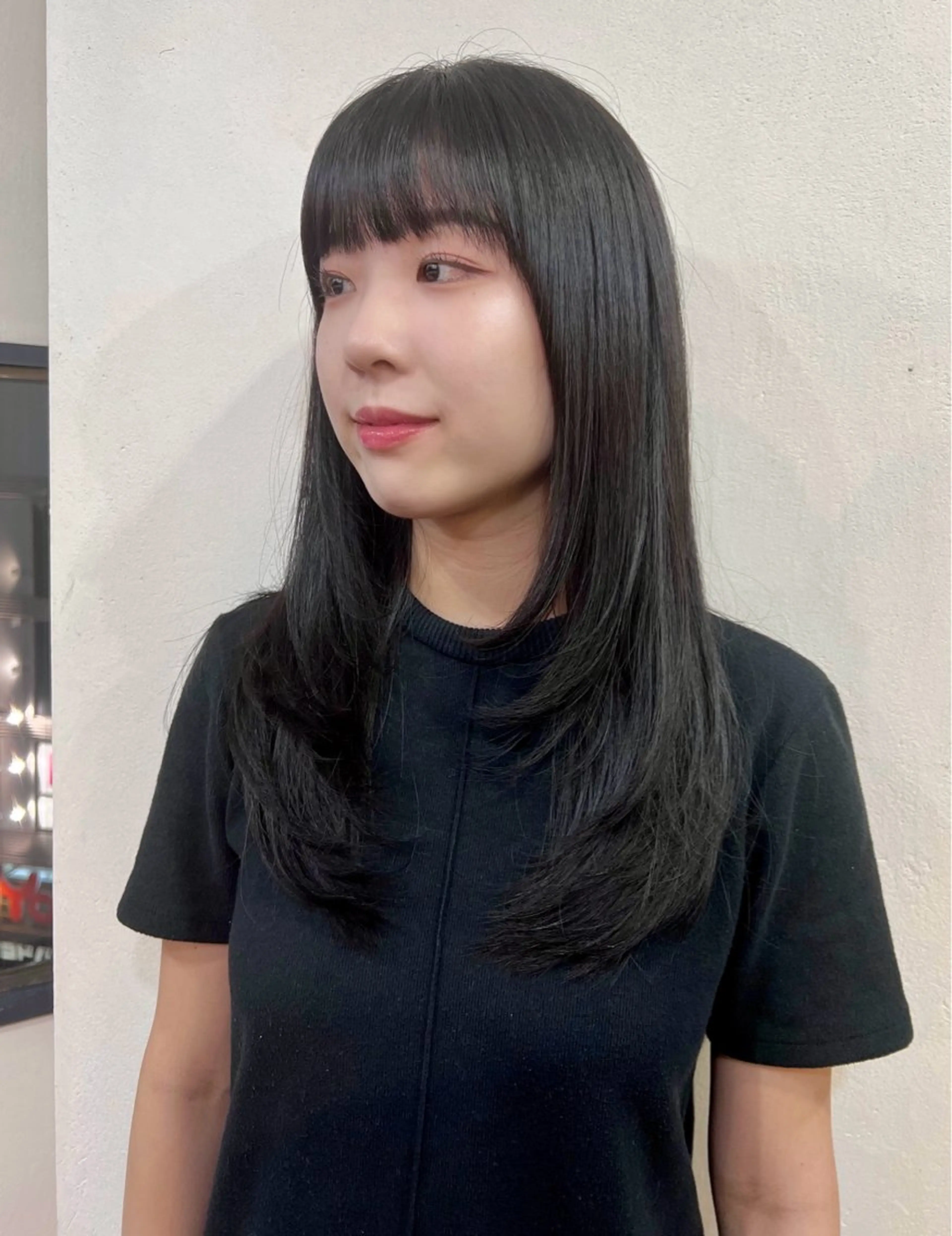ロング レイヤーカット 韓国ヘア 🎀華澄のヘアスタイル