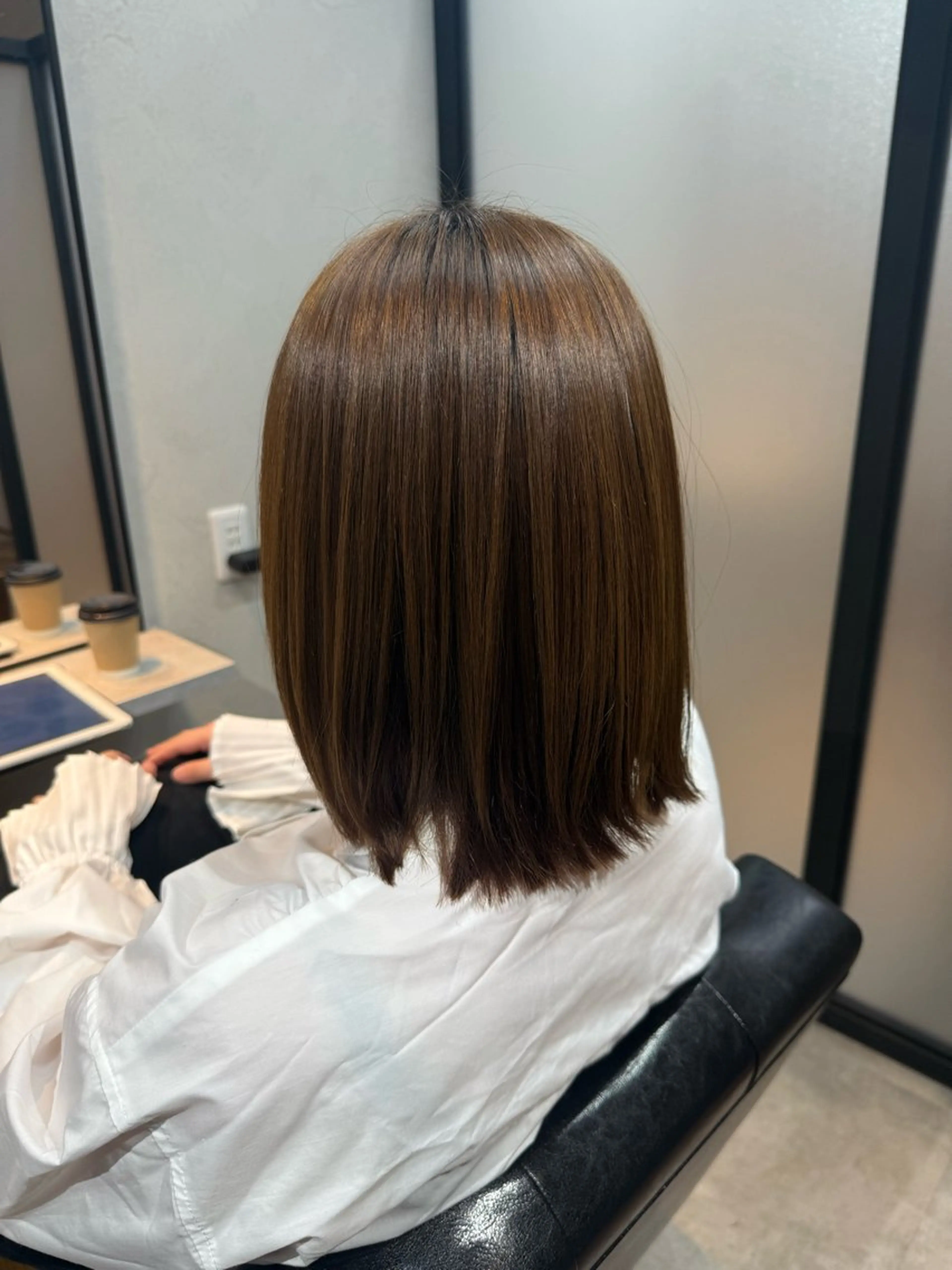 ミディアム カット 縮毛矯正 トリートメント soi 🩵AYAKOのヘアスタイル