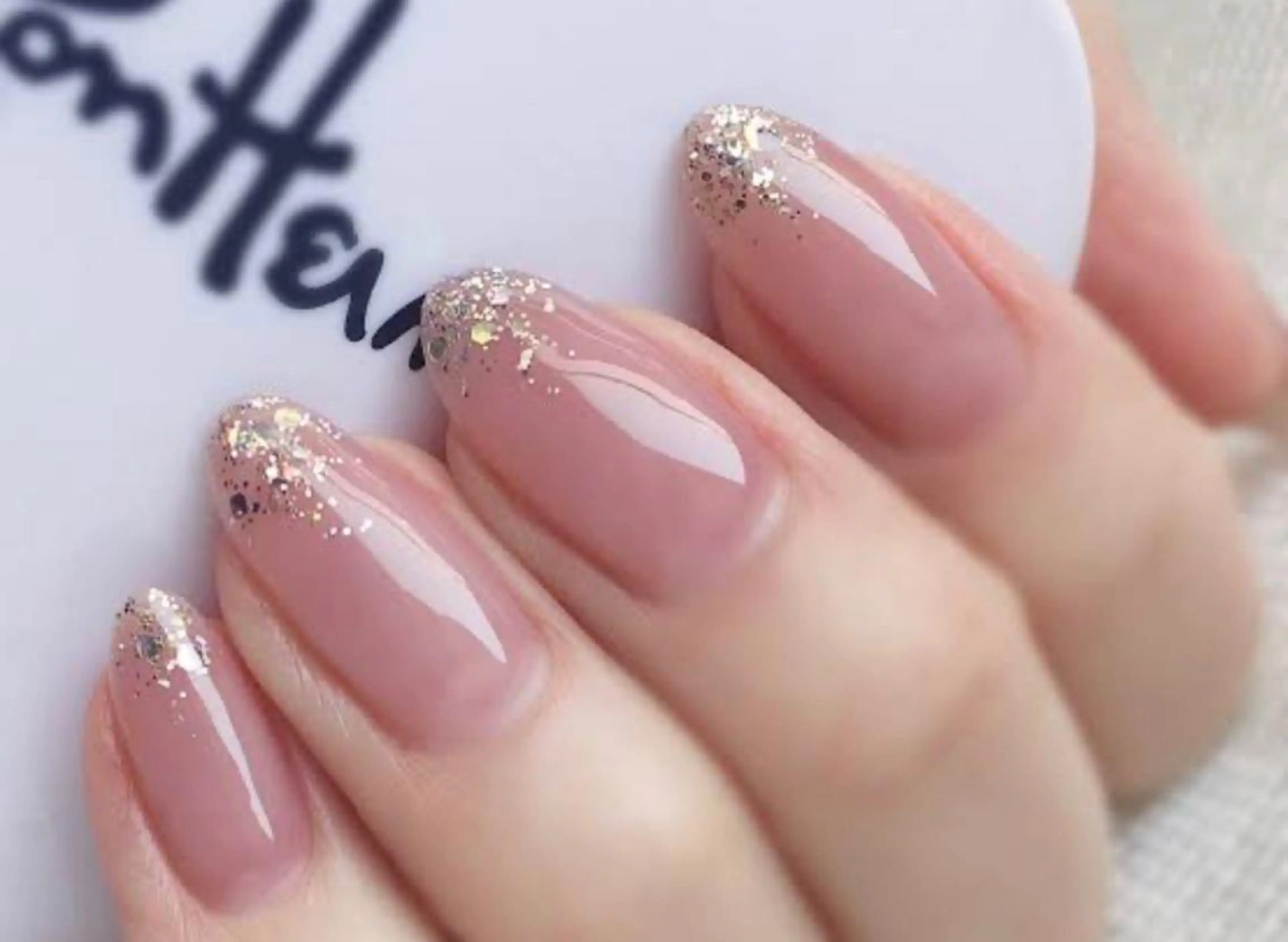 人気No1⭕️【オフ有/HAND】ワンカラーwithラメがけ⭕️の写真