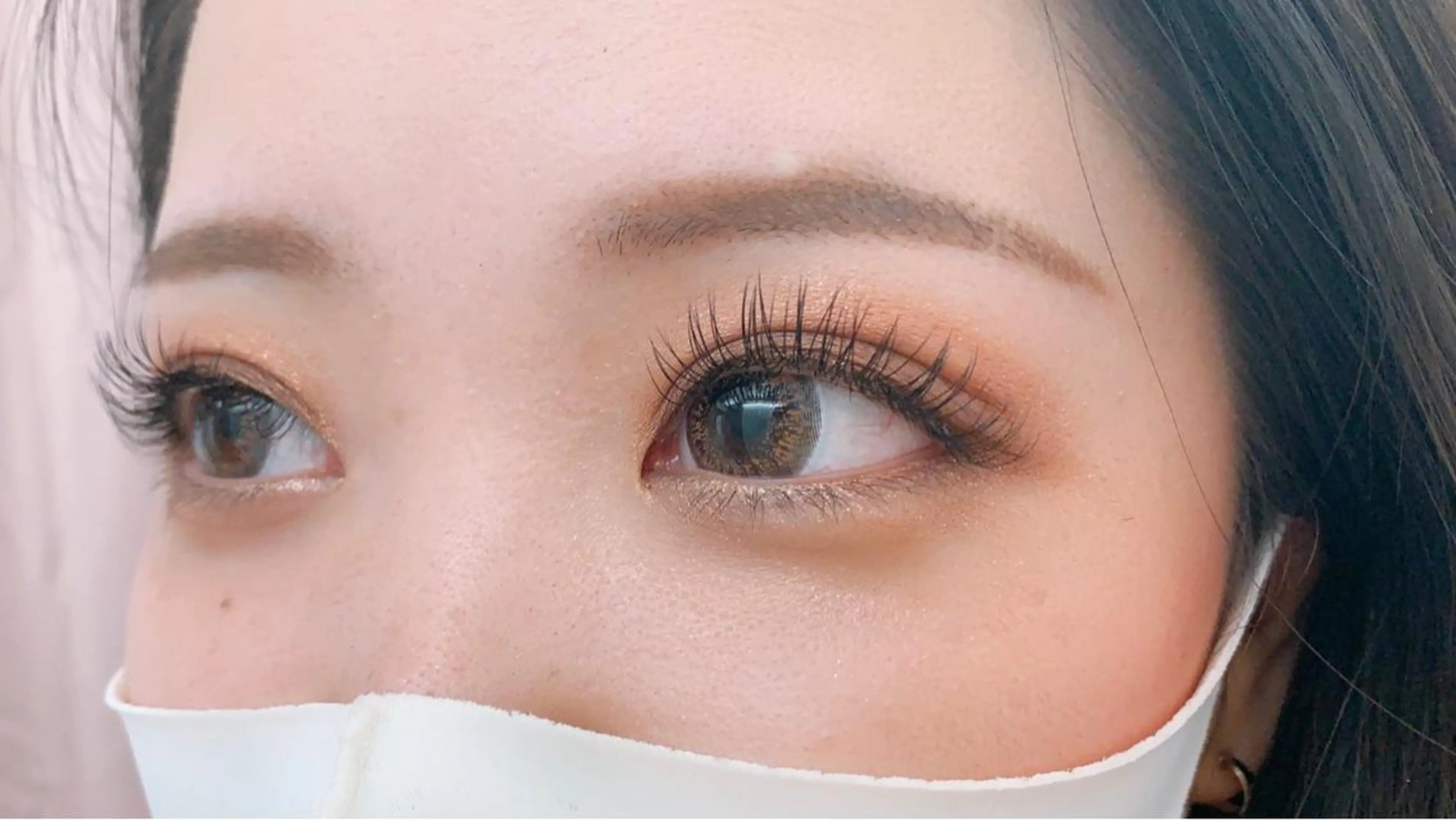 【LEDマツエク】💡最軽量高級フラットラッシュ80本 🦋束間まつ毛コーティング仕上げ付き♡の写真