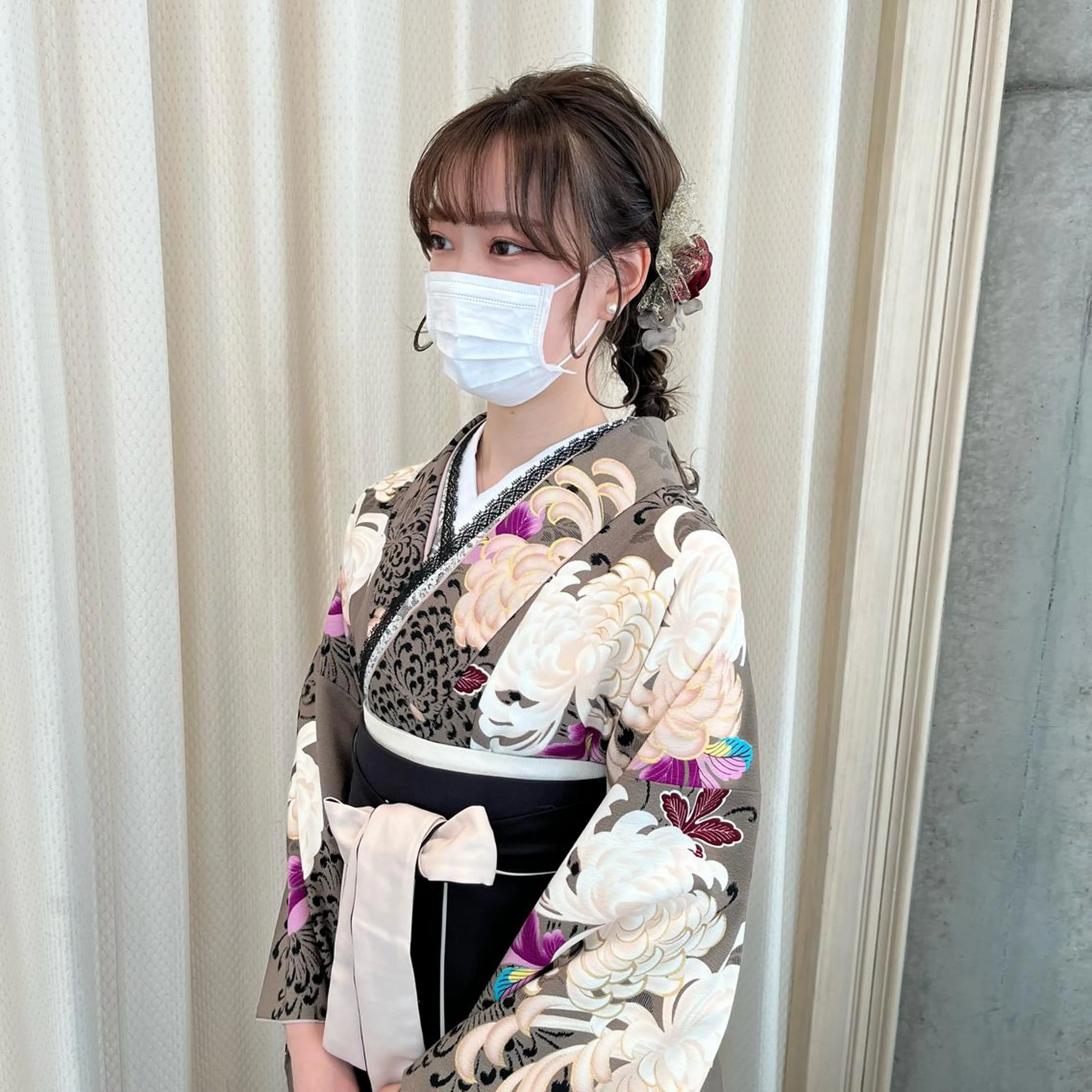 セミロング ヘアアレンジ サソウ ユリエ🥥のヘアスタイル