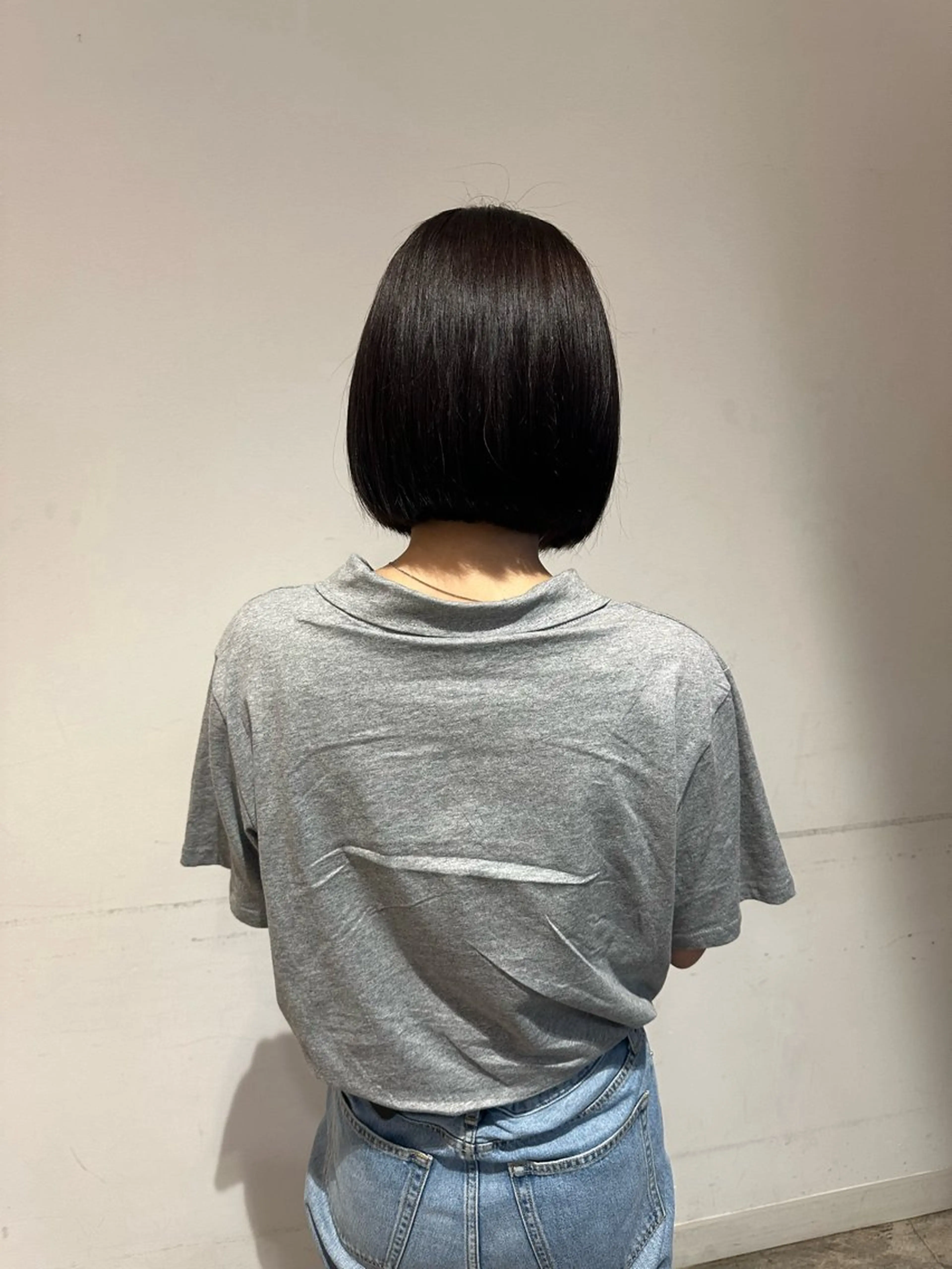 ショート 切りっぱなしボブ ボブ 垣内 奈緒のヘアスタイル