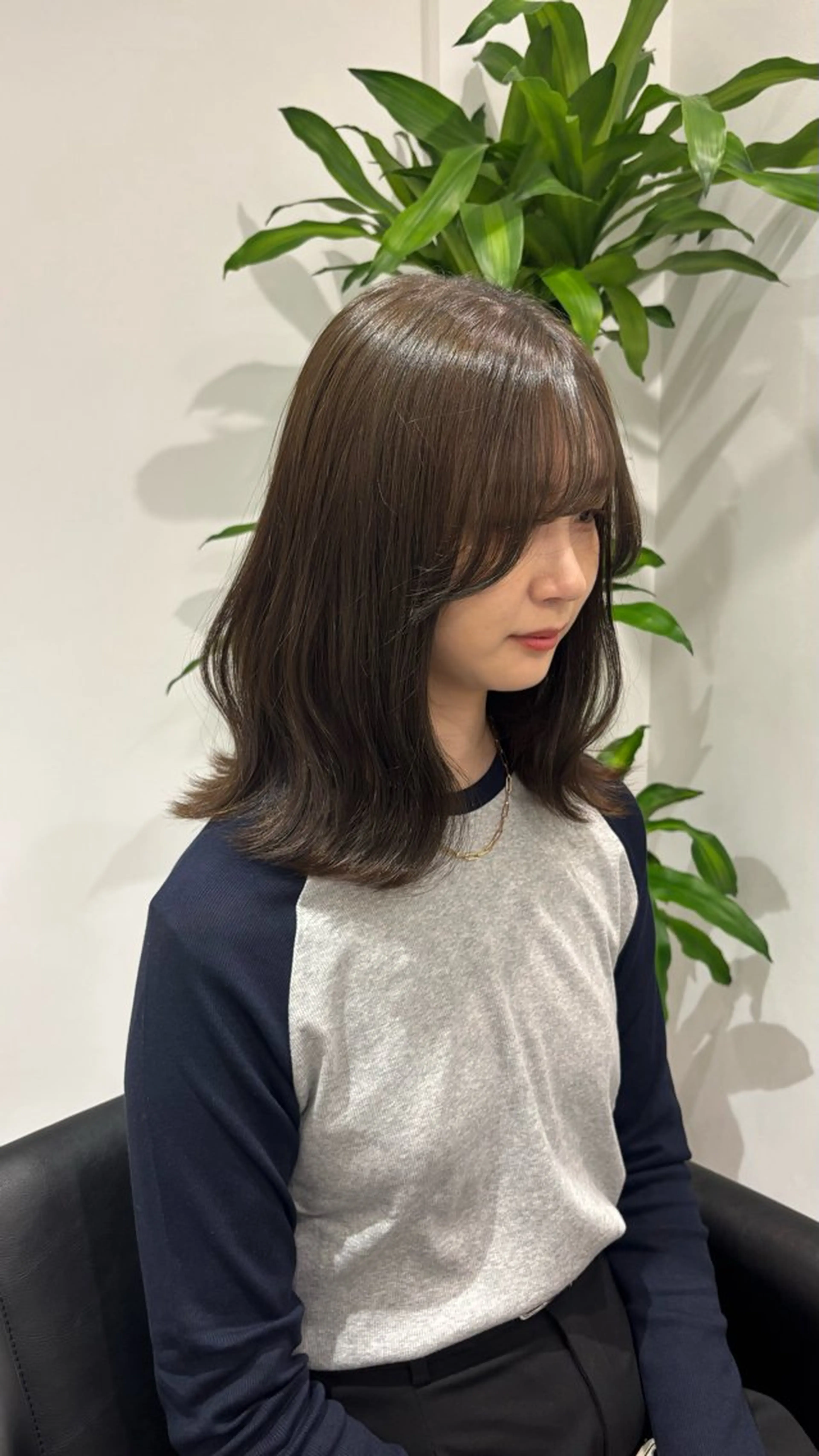 セミロング カラー アッシュ アッシュグレー アッシュグレージュ ベージュカラー ブリーチ 🎀透明感× 赤み消し🎀正源のヘアスタイル