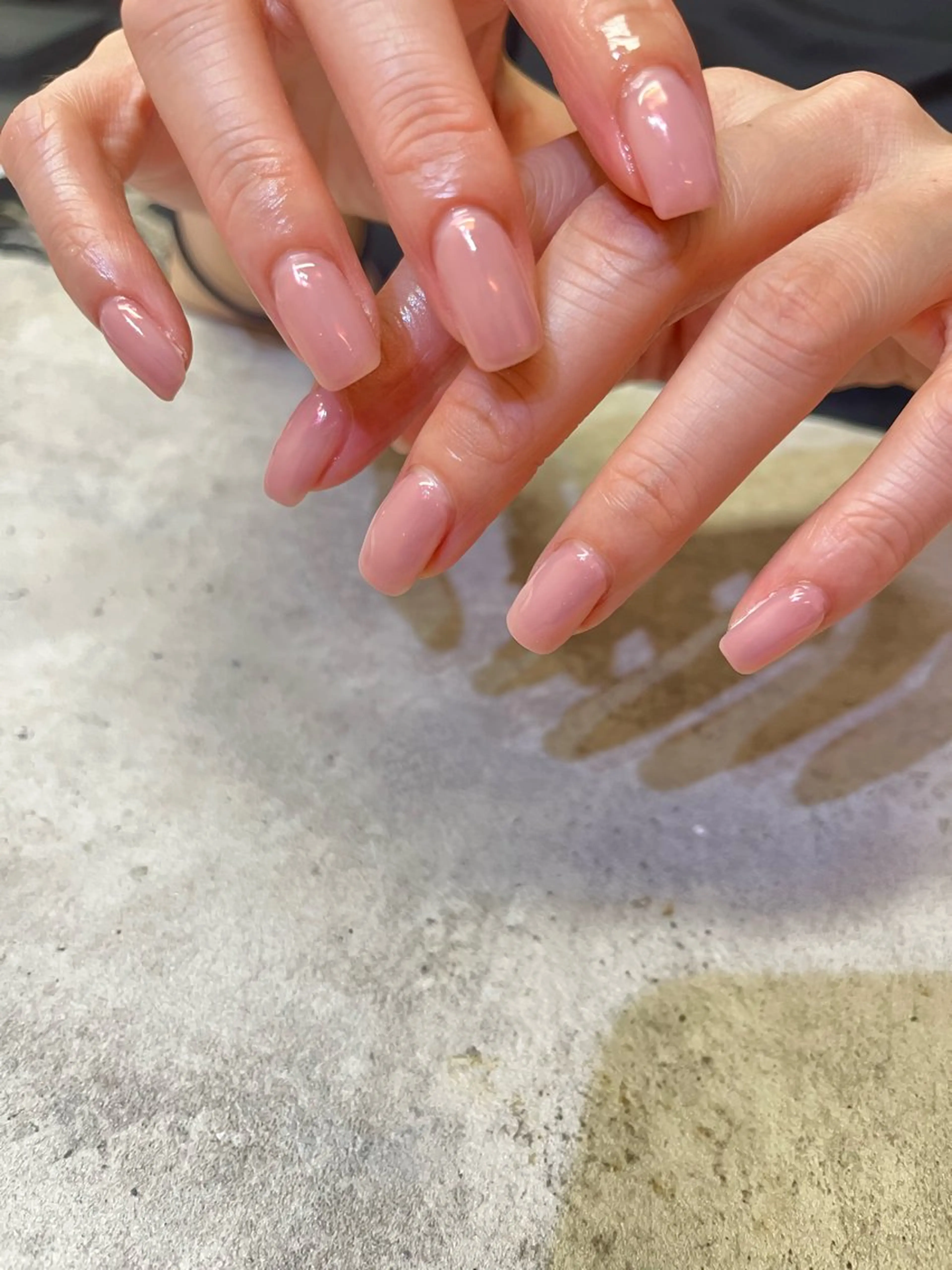 ネイル ワンカラーネイル フットネイル ASUNALO えりかのネイルデザイン