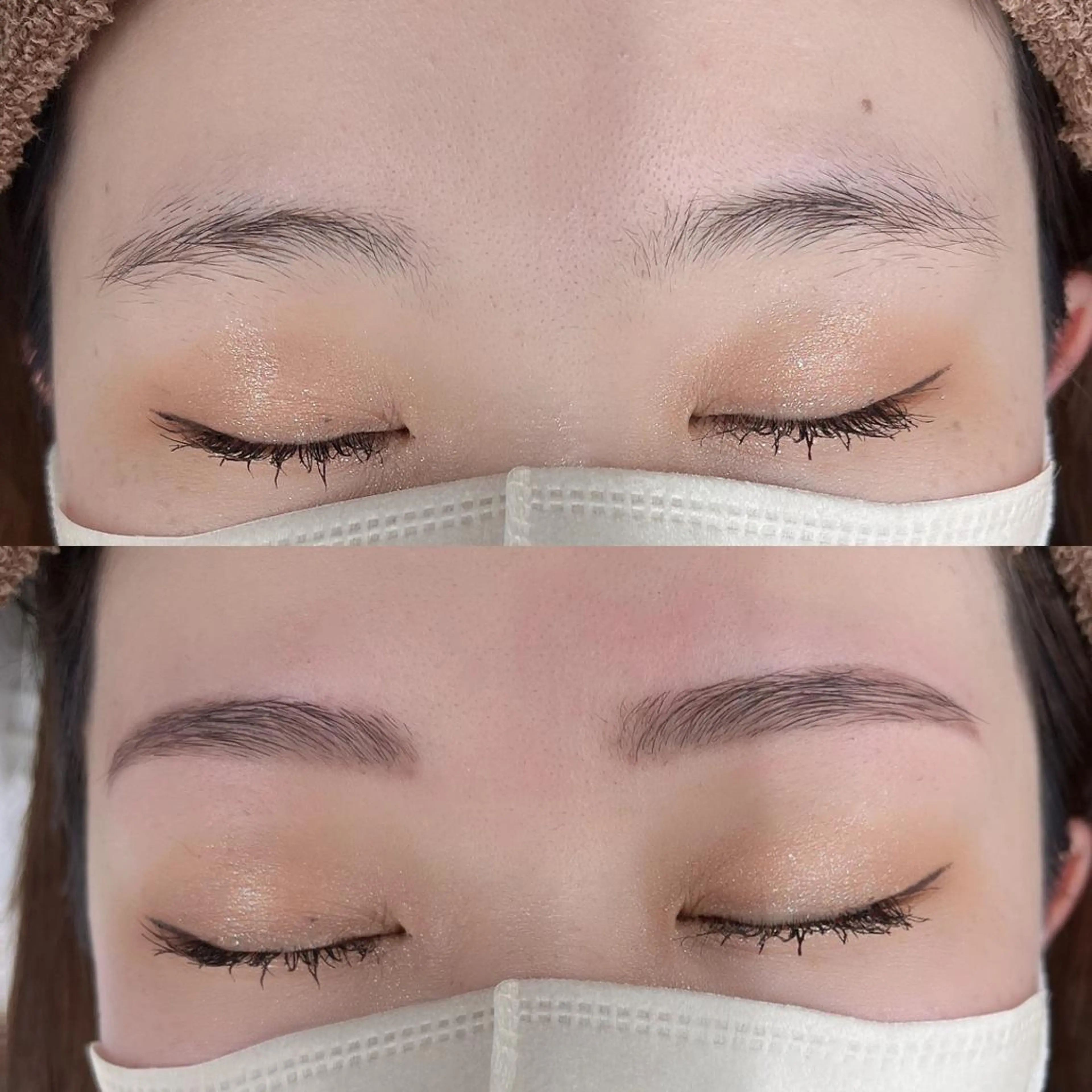 パーマ ヘアアレンジ メンズ マツエク・マツパ アイブロウ BEIGE 金山 🌹RUKAのマツエク・マツパデザイン