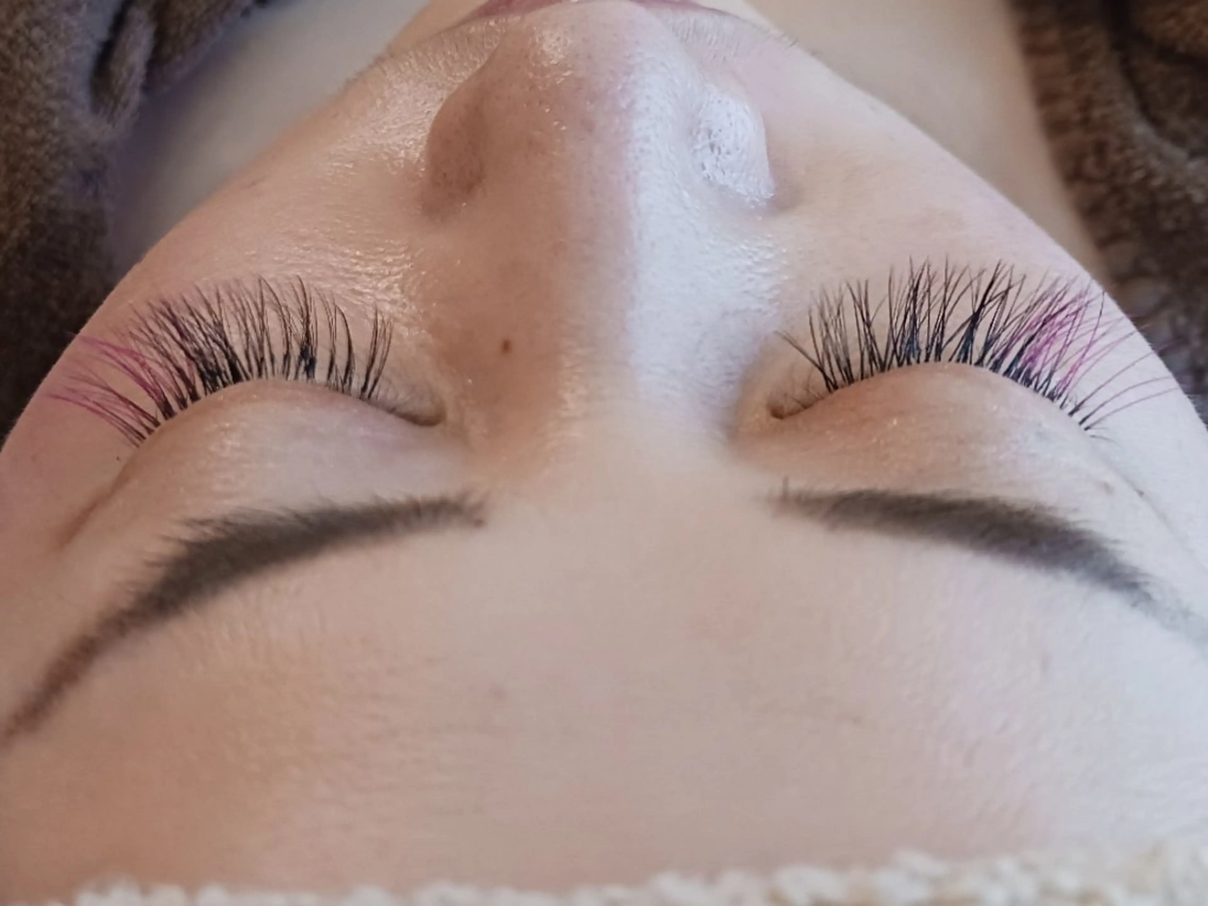 マツエク・マツパ カラーマツエク Lemon grassのマツエク・マツパデザイン