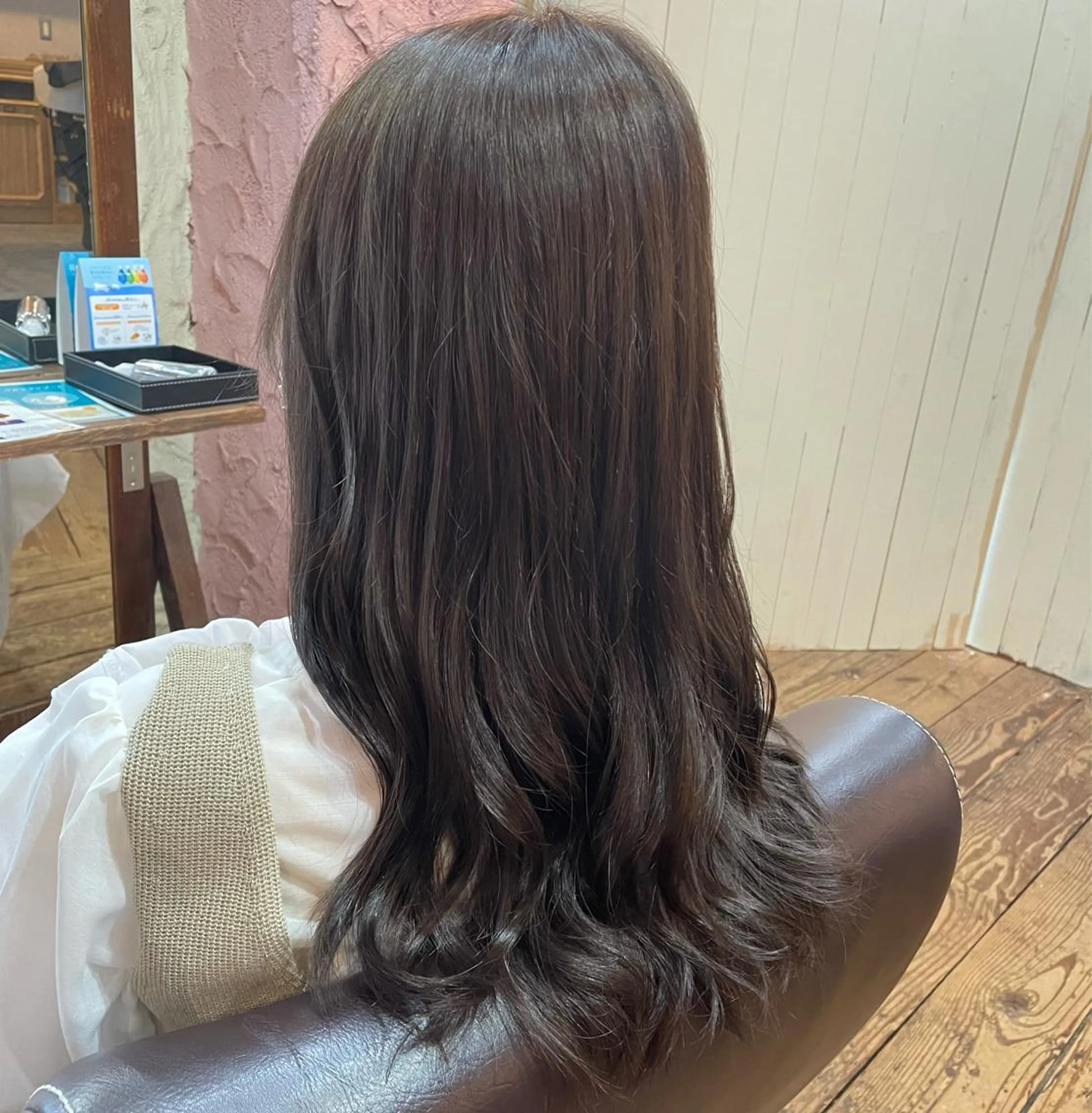 ロング カラー グレージュ メンズパーマ🌀/ 中村郁未のヘアスタイル