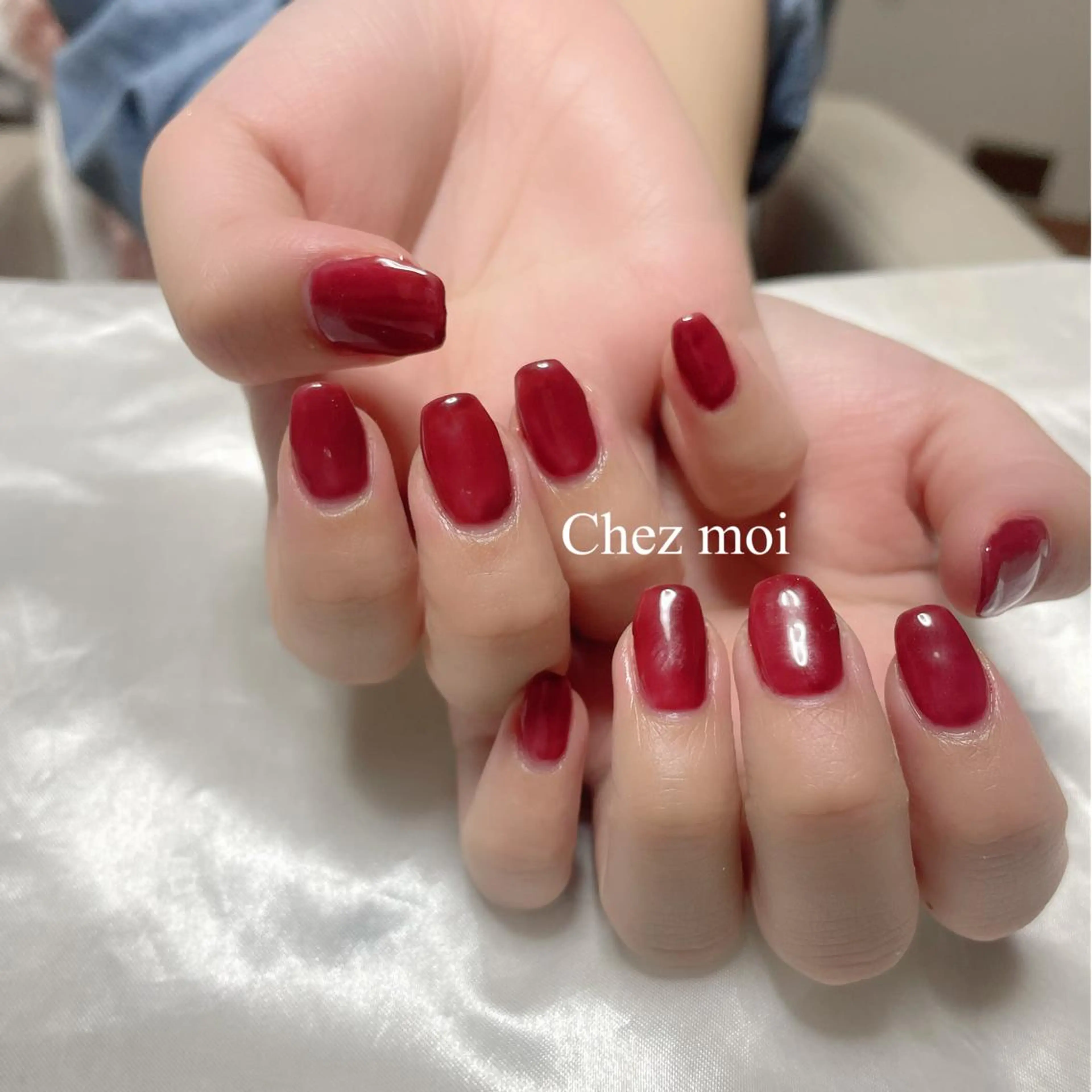 ネイル ワンカラーネイル ハンドネイル salon moiのマツエク・マツパデザイン