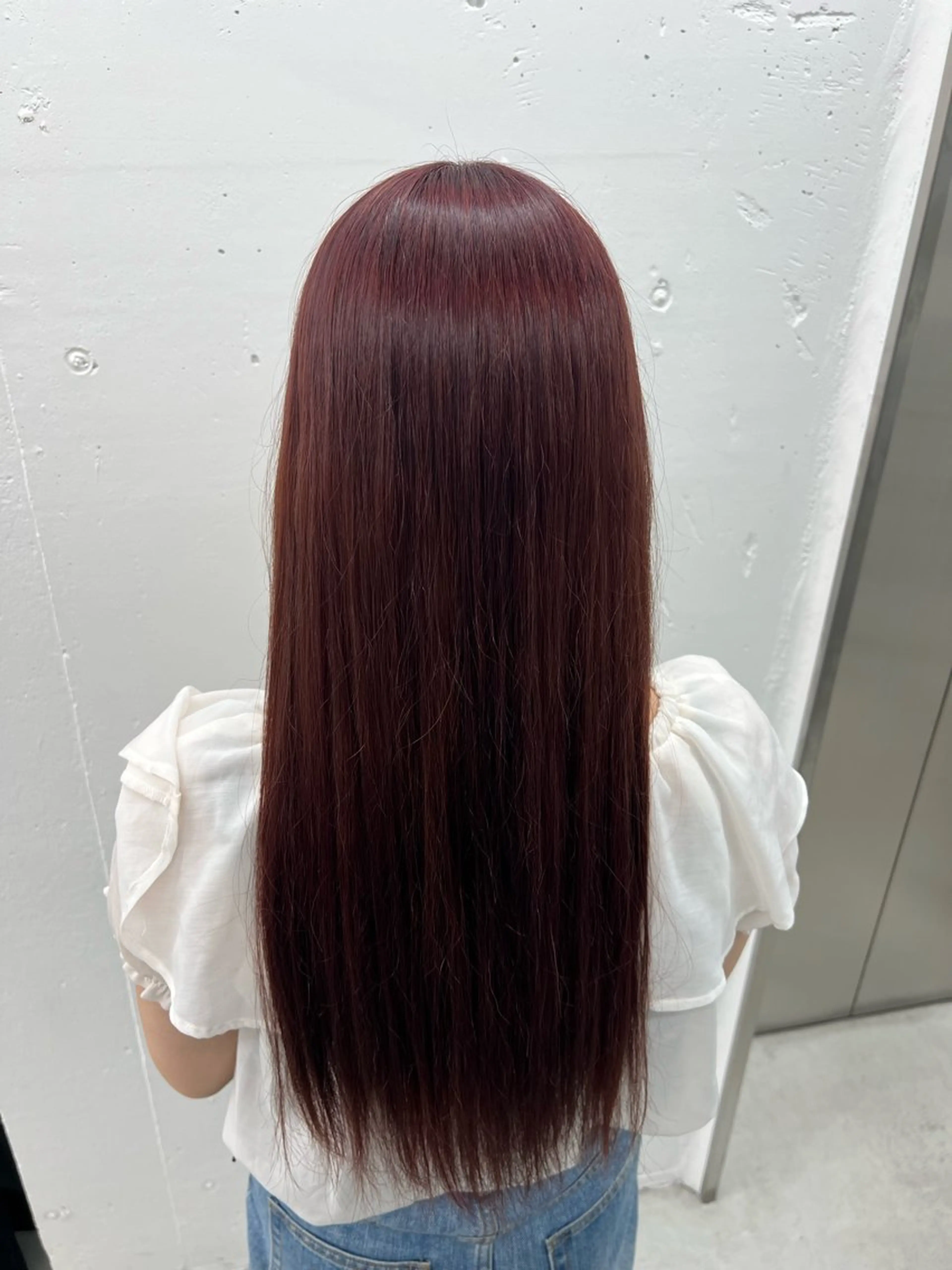 ロング カラー ボルドーカラー 透明感カラー ヘアカラー 🌷︎あすか🌷 JILLSTUDIOのヘアスタイル