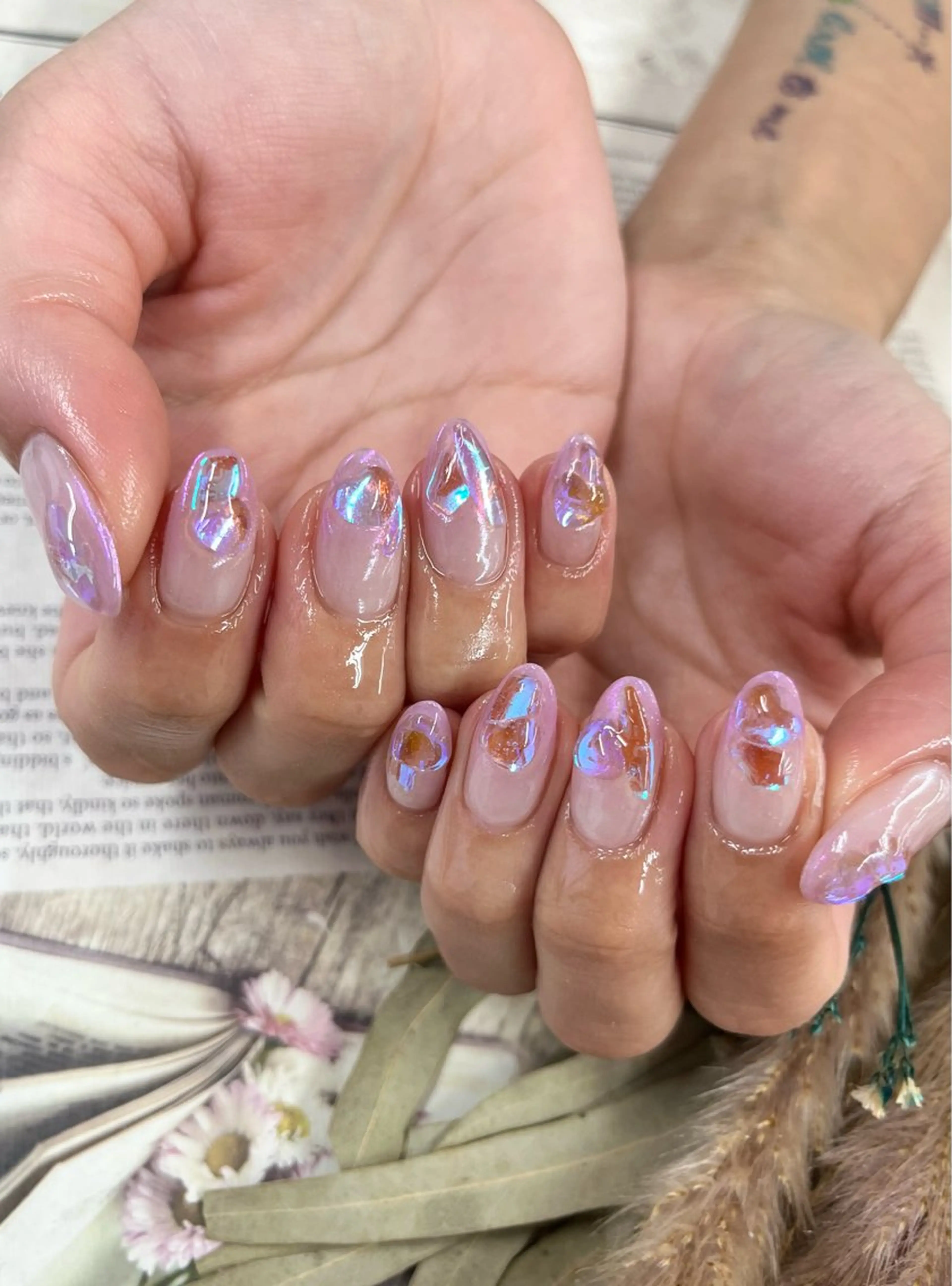 ネイル ストーンネイル ハンドネイル Basic町田本店 Suzunaのネイルデザイン