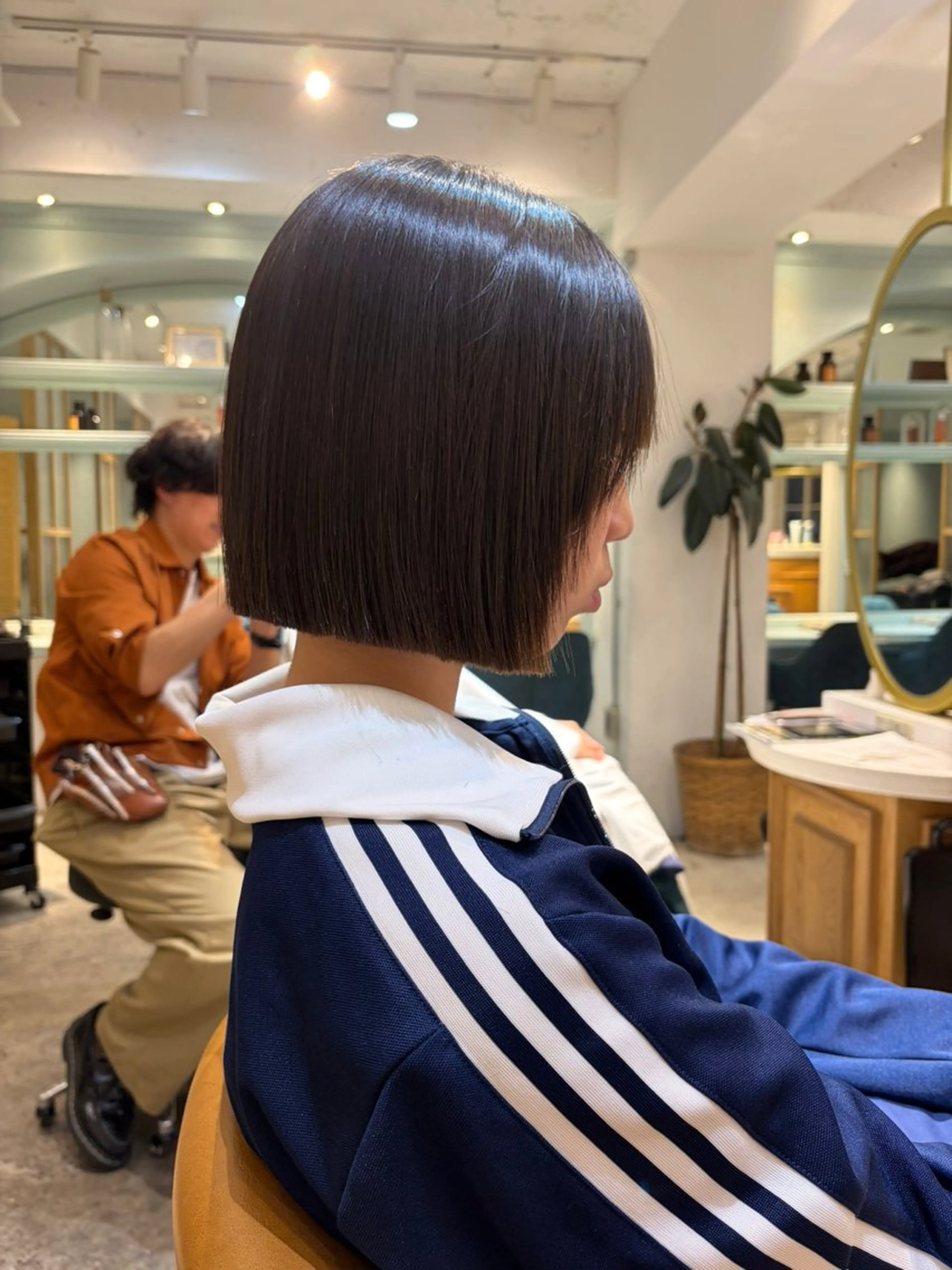 ミディアム ボブ 髪質改善 縮毛矯正 カット ヘアカラー トリートメント ヘアセット 髪質改善/ボブ /韓国/erikoのヘアスタイル