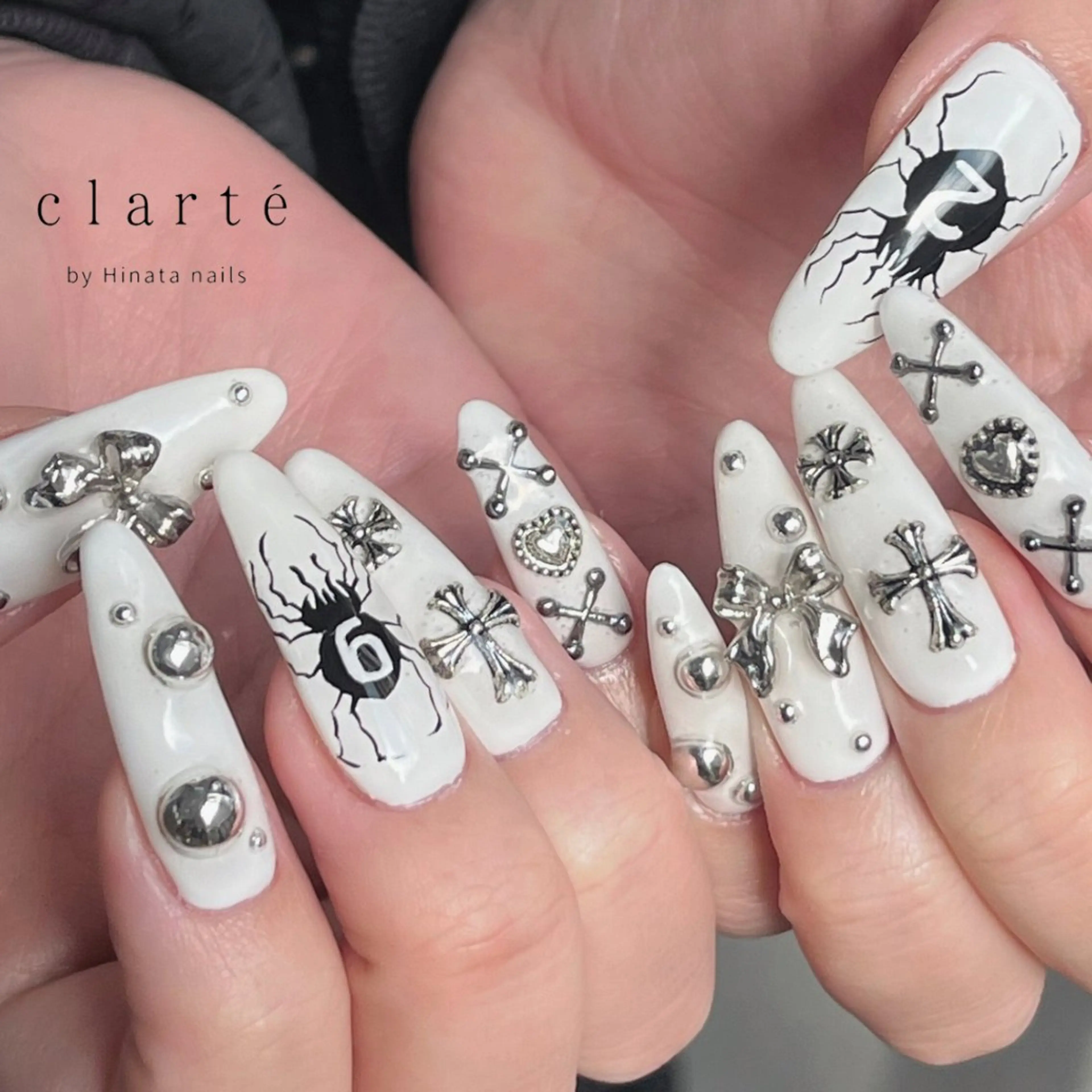 ネイル ハンドネイル 【LaCLARTE】 京橋各線駅ﾁｶ🩶のマツエク・マツパデザイン